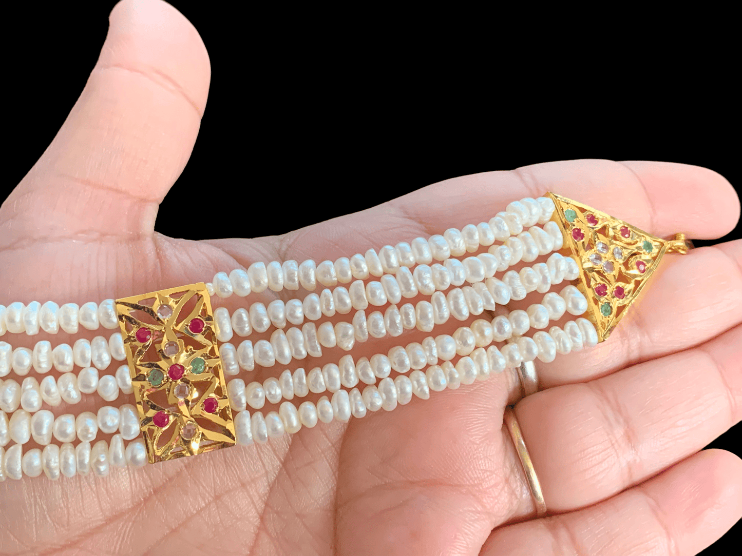 Hyderabadi guluband in gold plated silver ( READY TO SHIP )