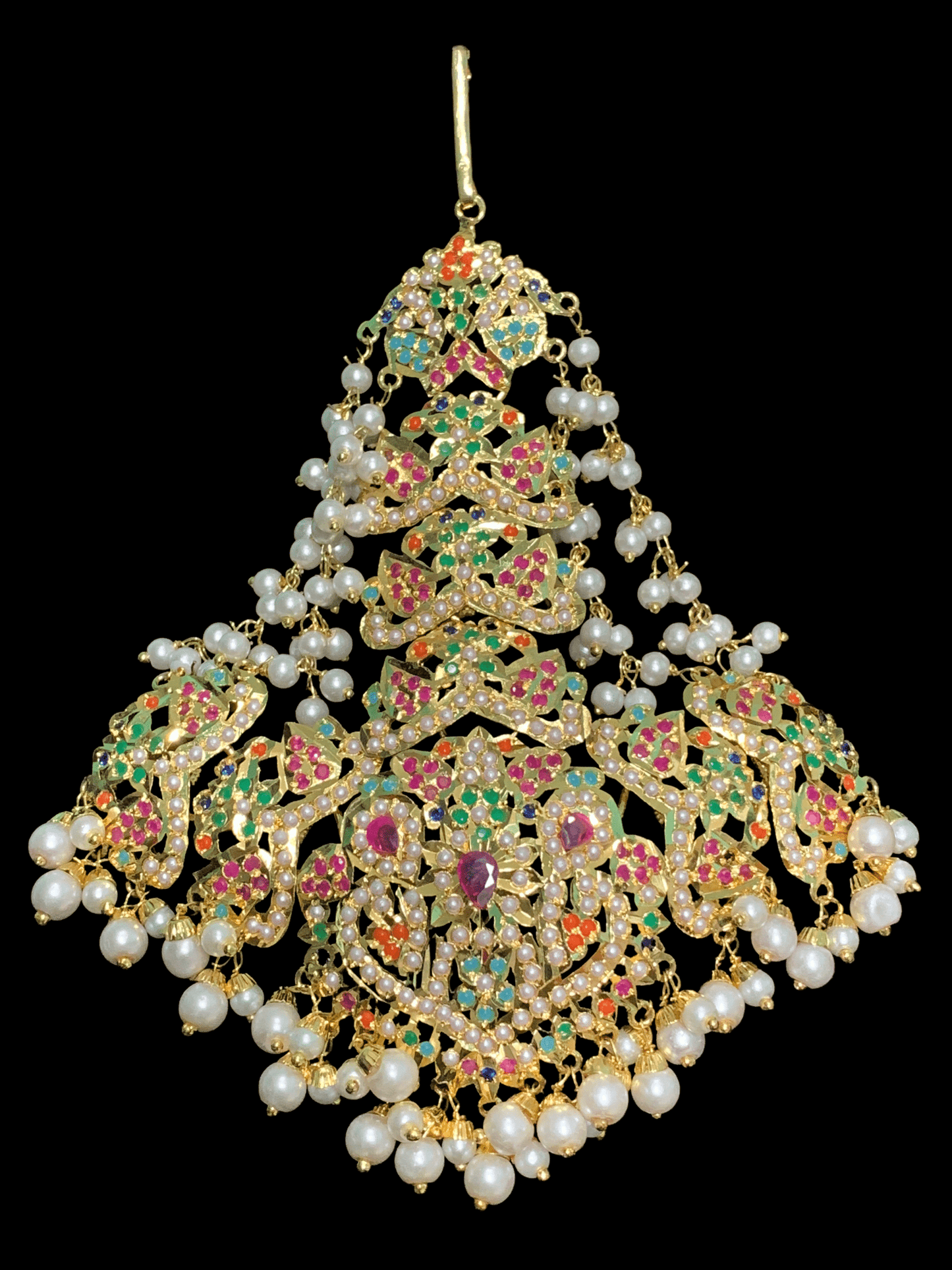 BR91 Hunza Navratan  jadau bridal set   ( READY TO SHIP )