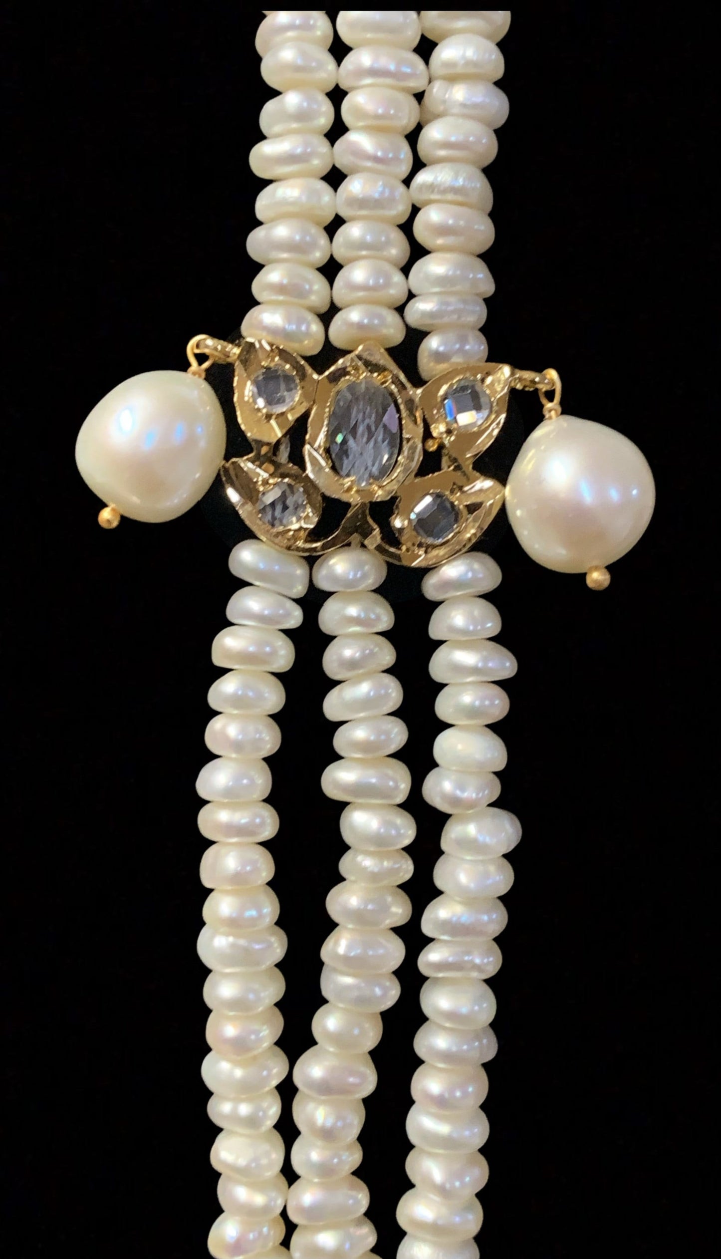DLN29 Raina fresh water pearl necklace ( SHIPS IN 4 WEEKS )