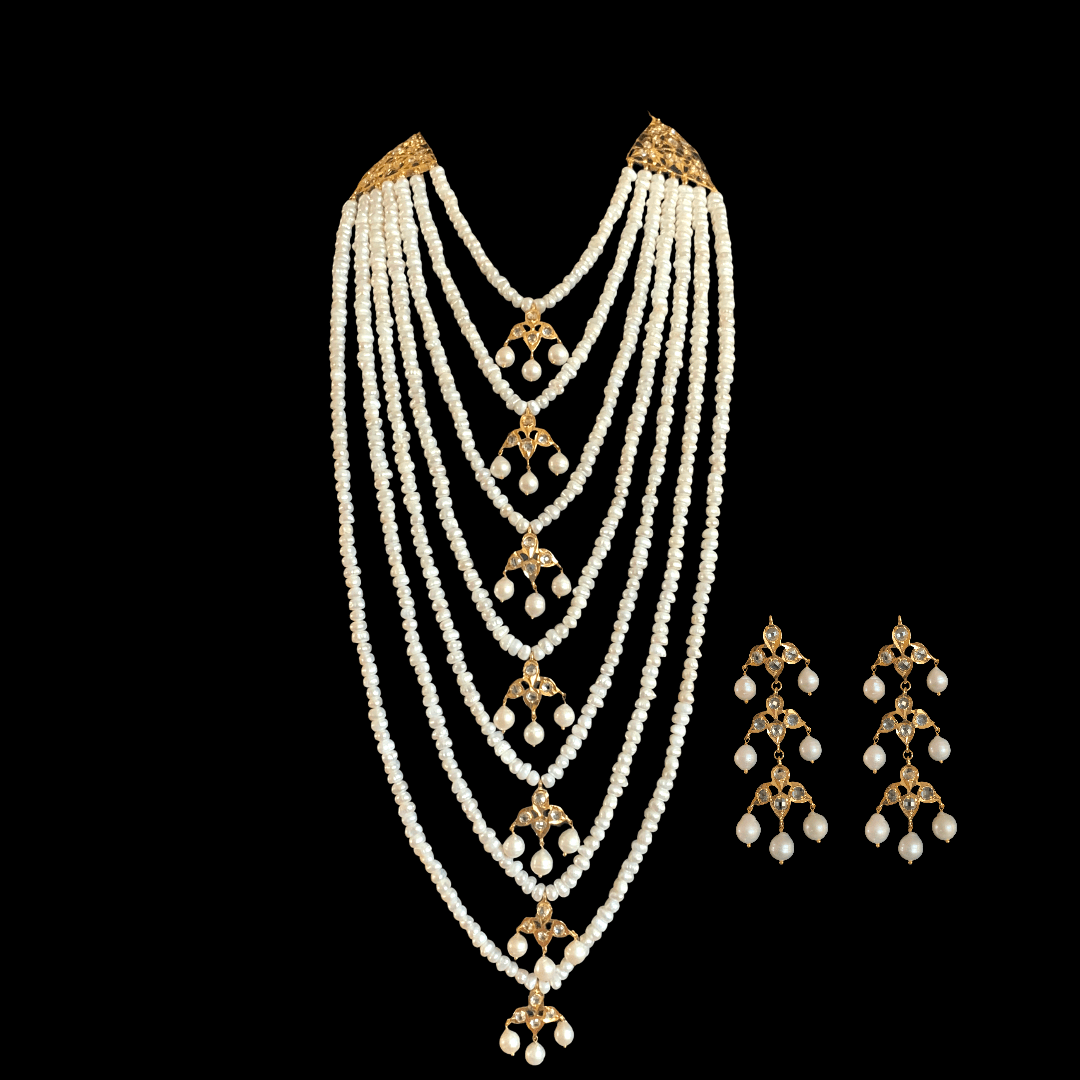 SAT64 Hyderabadi satlada in fresh water pearls ( READY TO SHIP )