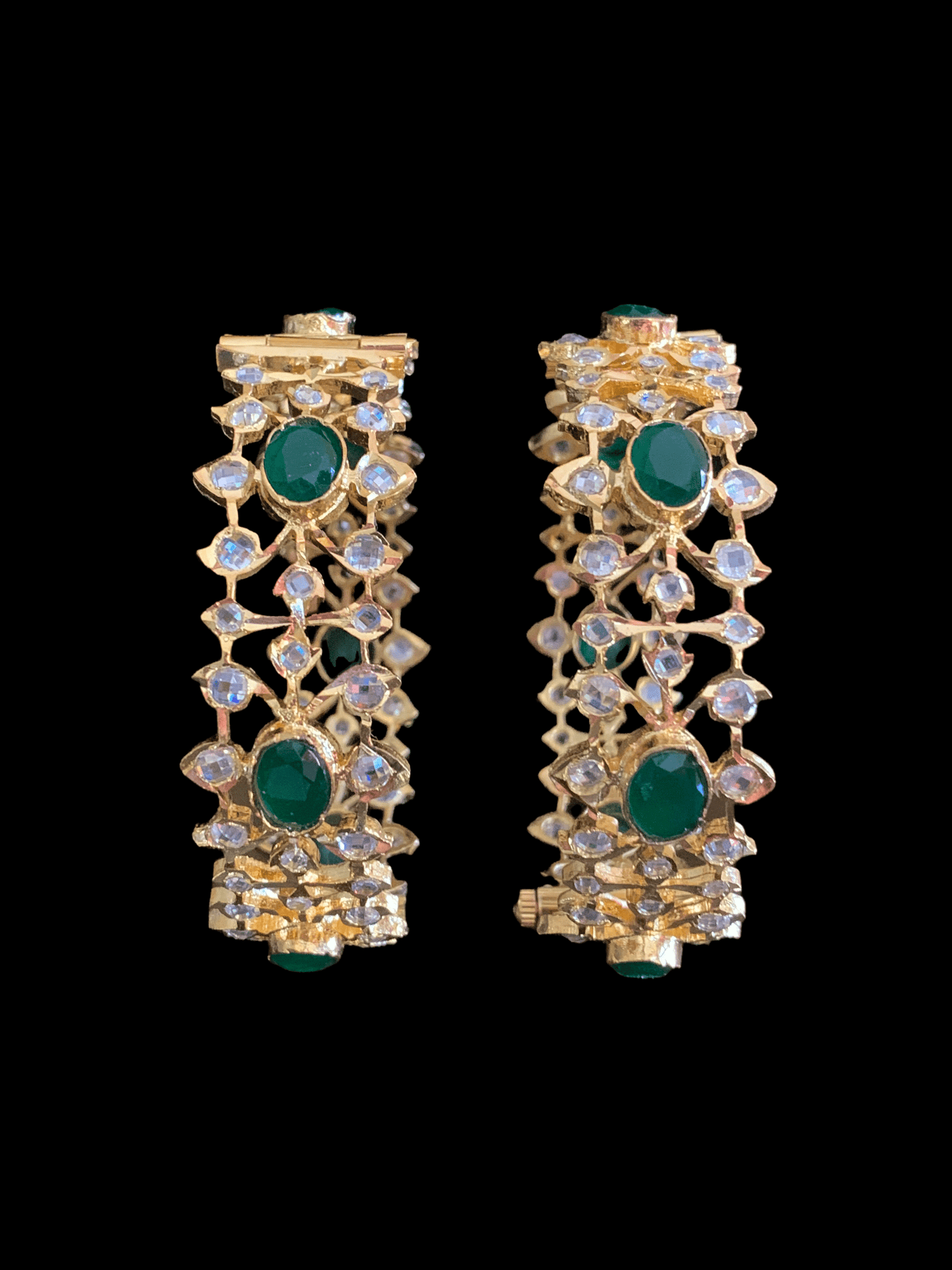 B14 Salma Bangles In Emerald Green ( READY TO SHIP )