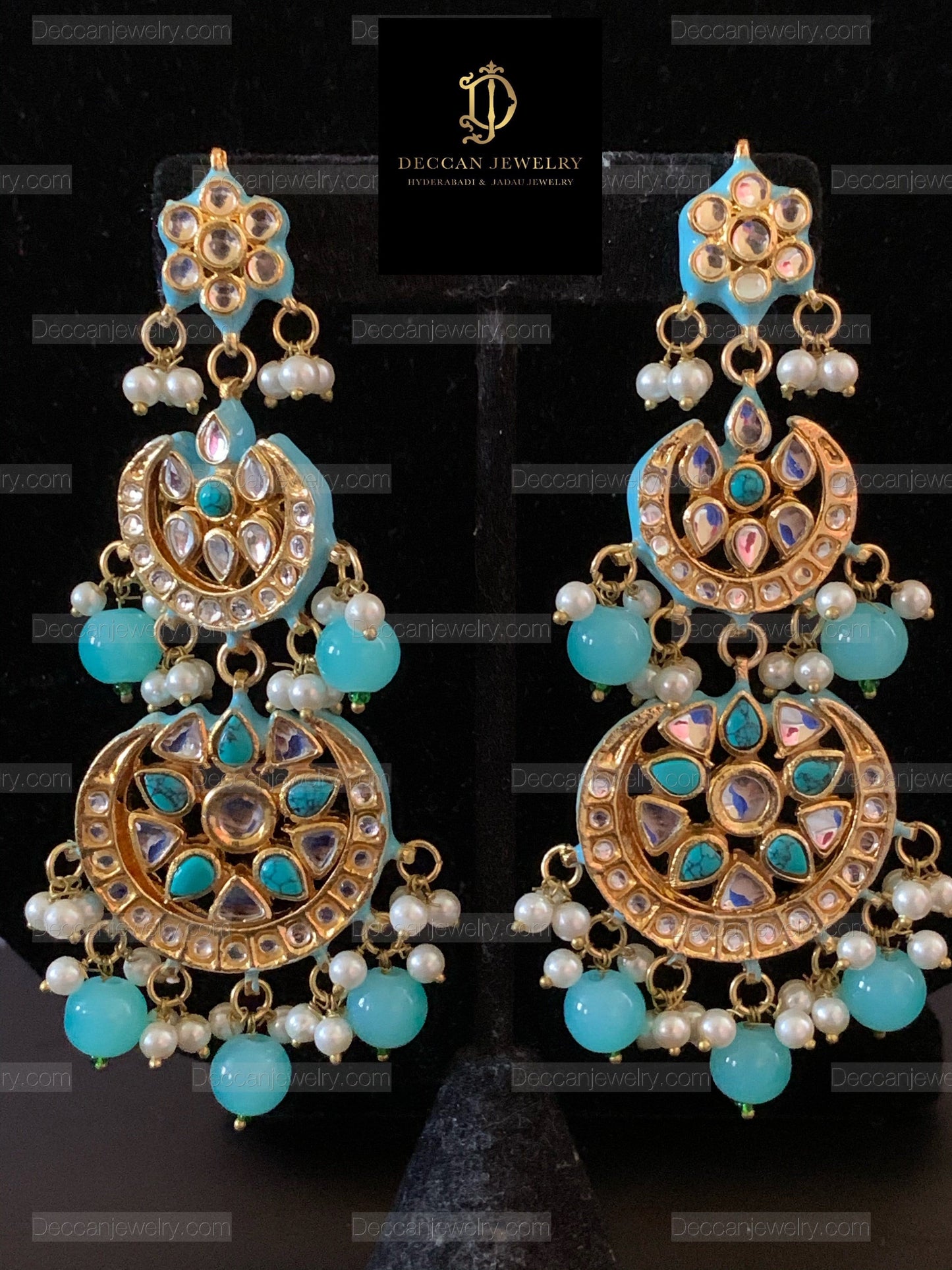 DER142 Irina turquoise earrings ( READY TO SHIP  )