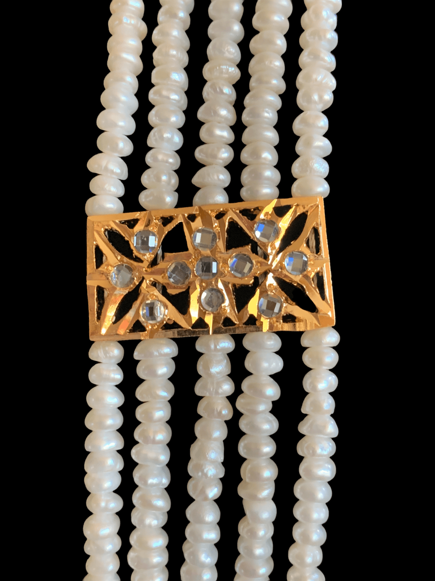 LN58 Naira fresh water pearl rani haar ( SHIPS IN 3 WEEKS  )