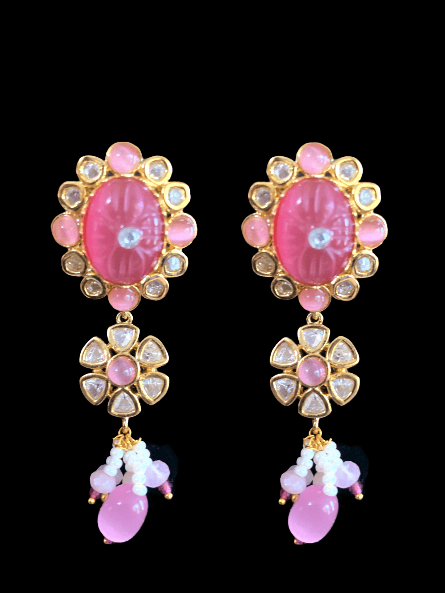 C123 cz polki choker in pink  ( READY TO SHIP )