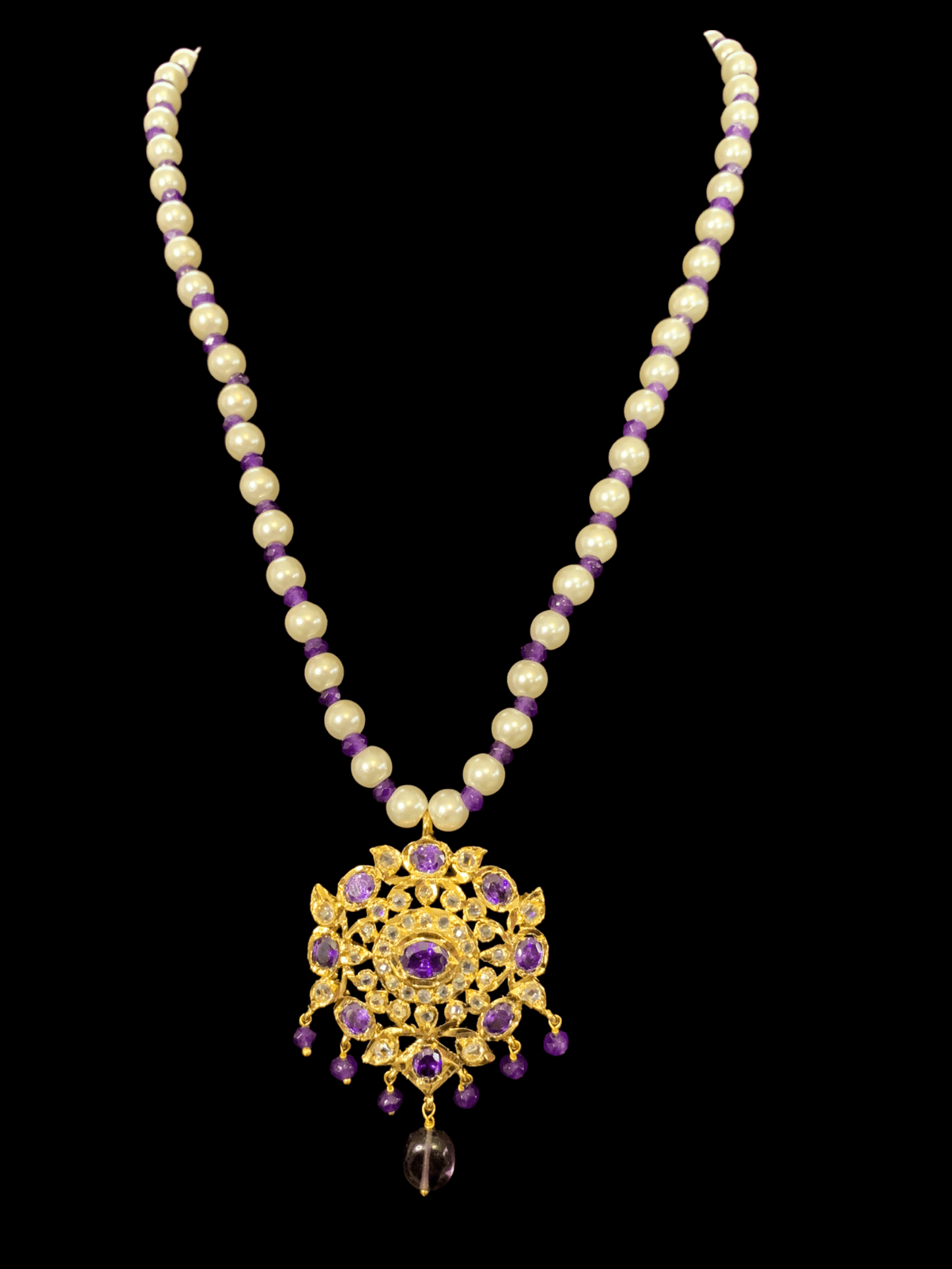 PS432 Ammara pendant  set in amethyst  ( READY TO SHIP )