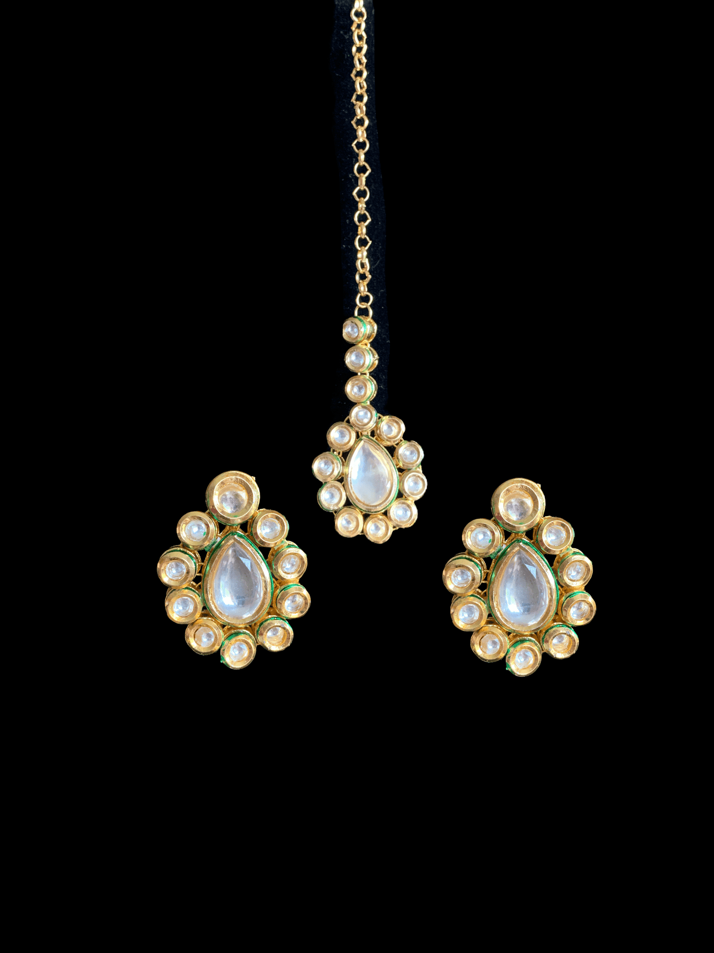 NS80 Mohini bridal necklace in high quality kundan ( READY TO SHIP )