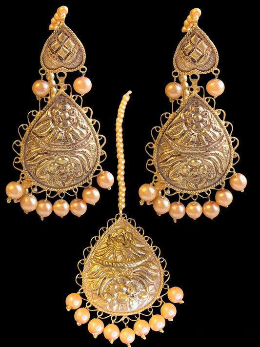 DJET22 Tamanna earring tika ( READY TO SHIP )