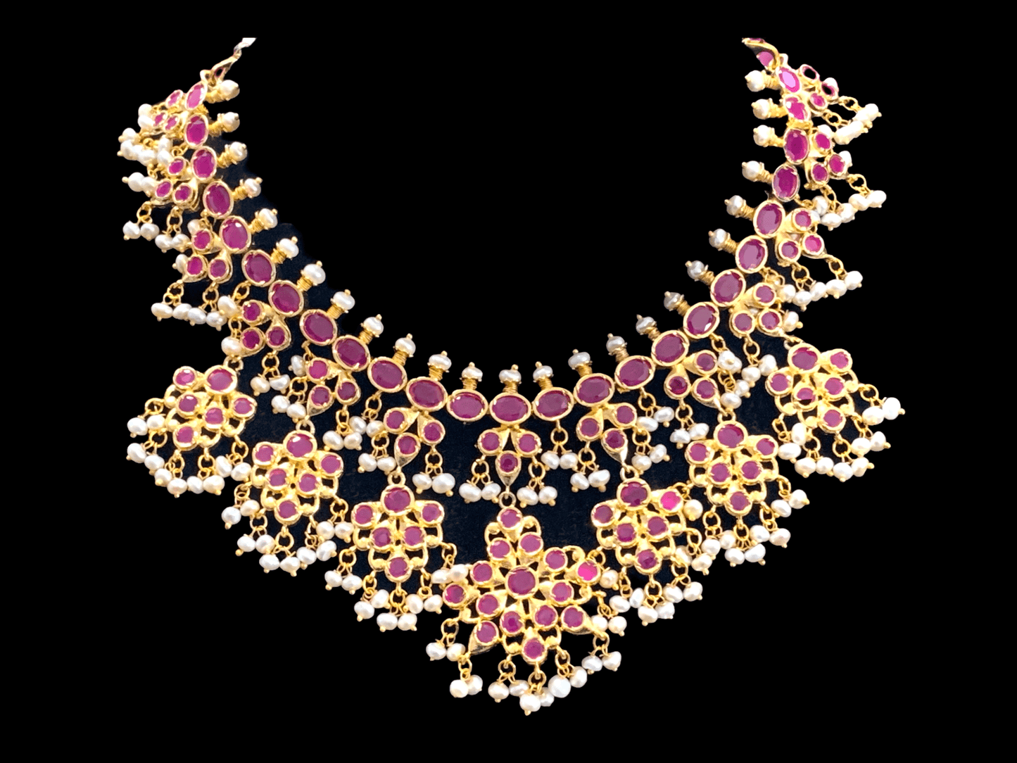 NS333 zyva fresh water pearl necklace with earrings ( READY TO SHIP )
