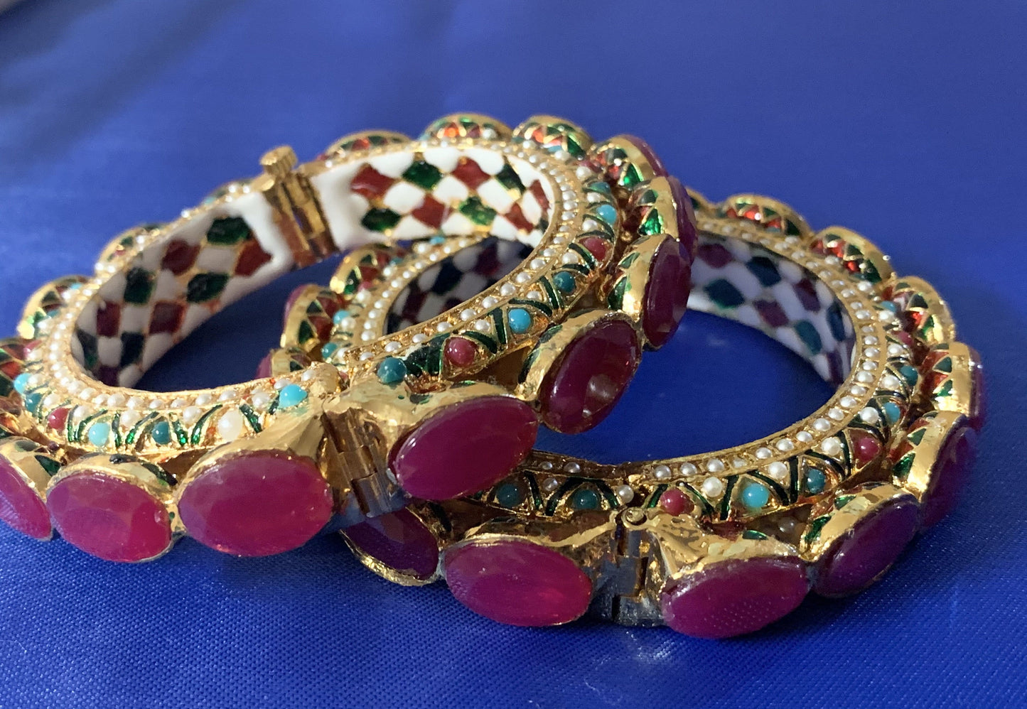 B2 Madhuri Navratan Bangles ( READY TO SHIP )