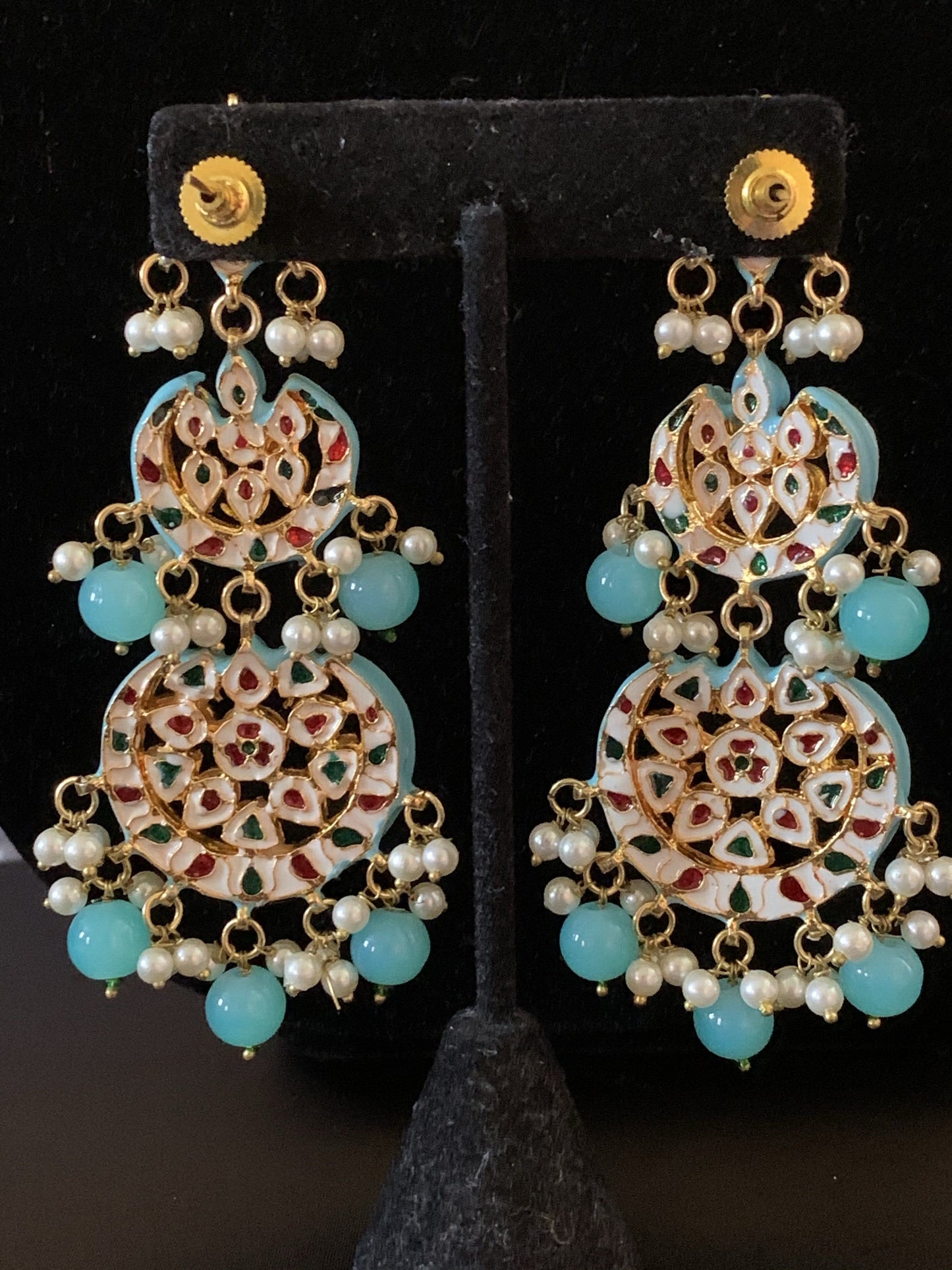 DER142 Irina turquoise earrings ( READY TO SHIP  )