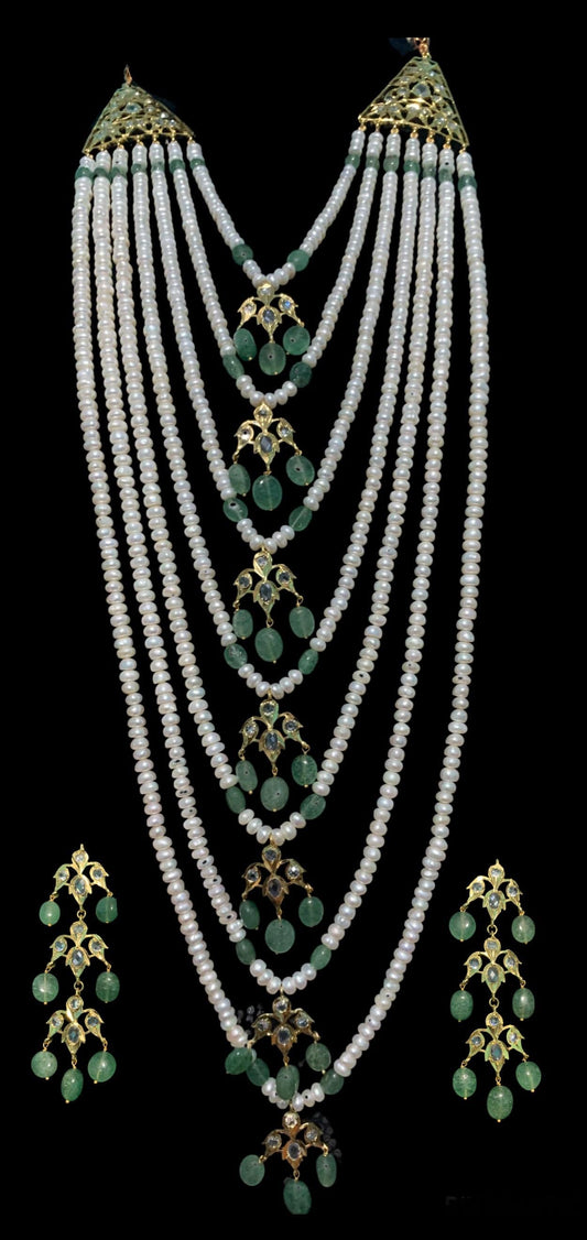 SAT35 Hyderabadi satlada in Zambian emeralds ( SHIPS IN 2 WEEKS )