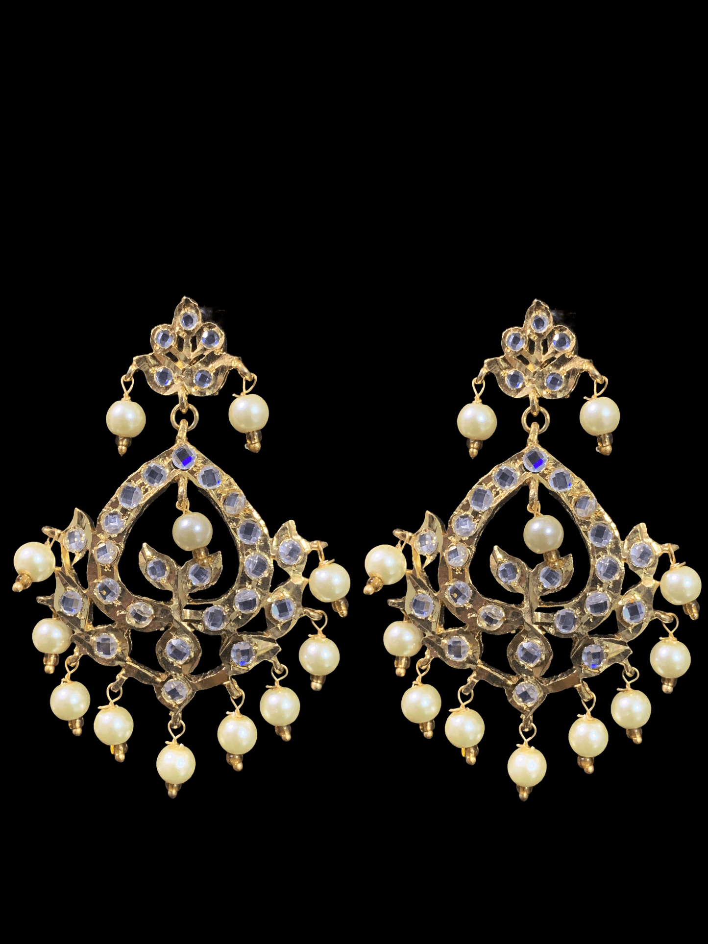 C171  Noor choker set in golden pearls ( READY TO SHIP )