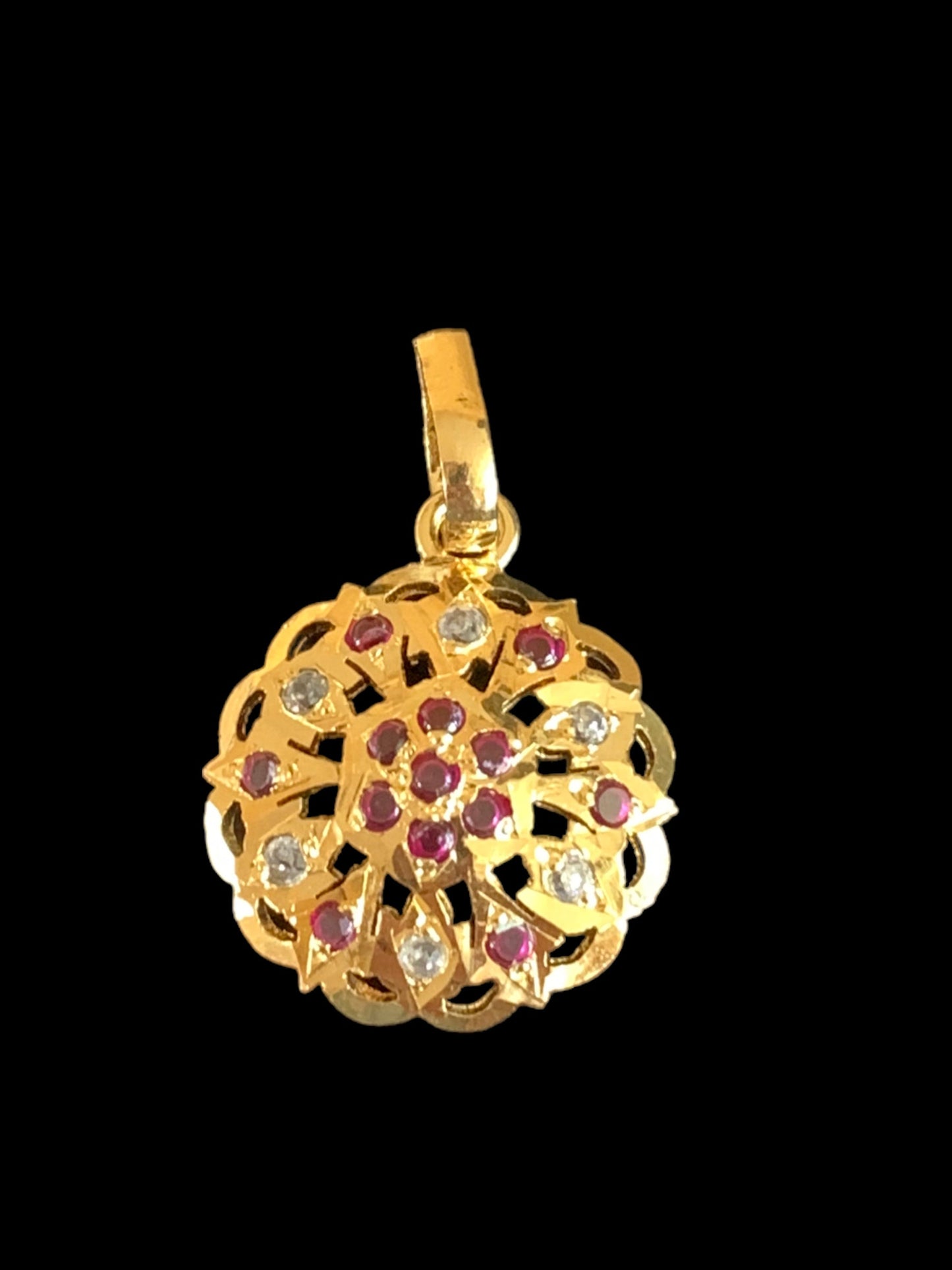 Gold plated silver pendant in fresh water pearls ( SHIPS IN 5 WEEKS )