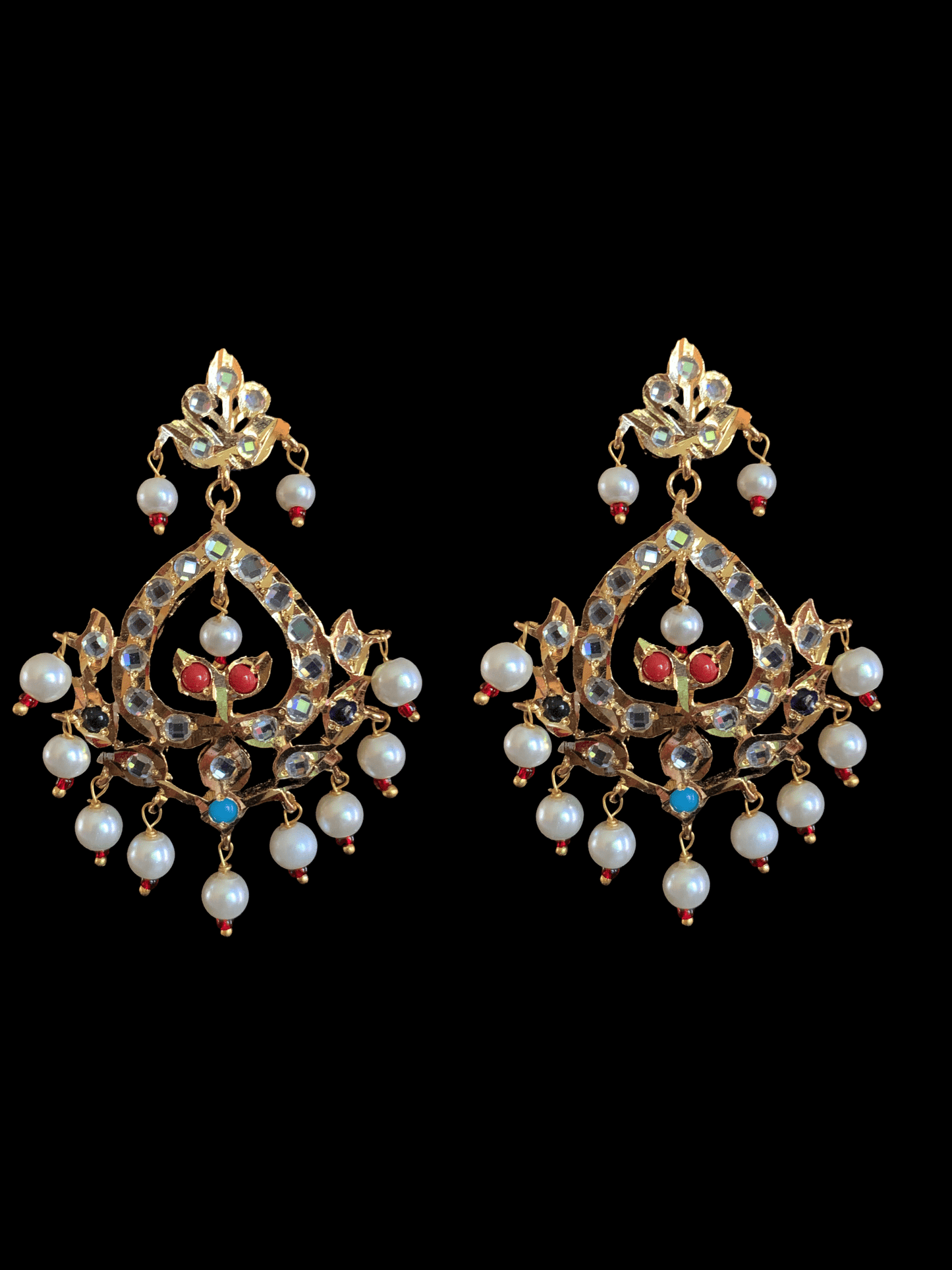 C2 Himah navratan  choker with earrings ( READY TO SHIP  )