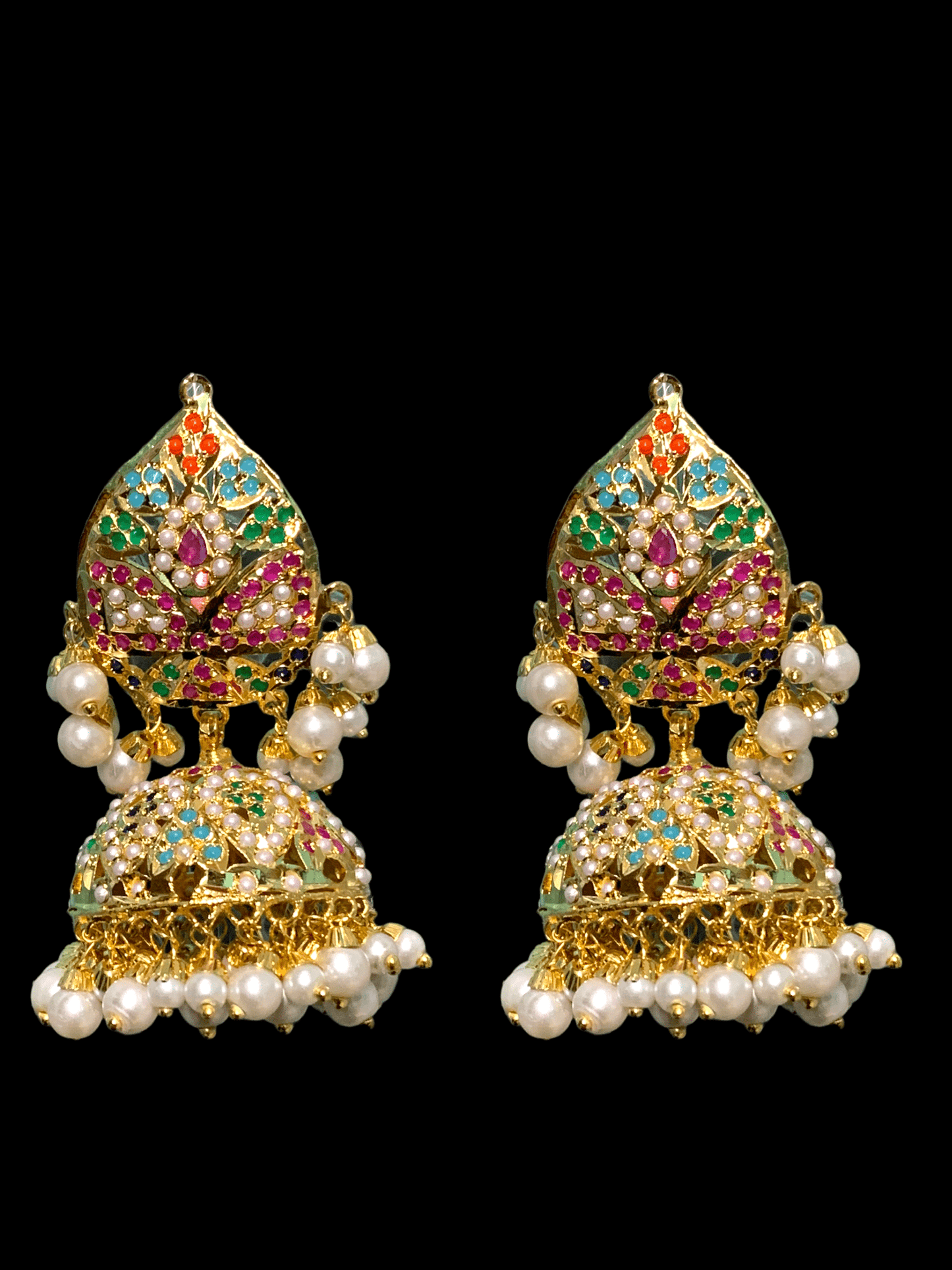 BR91 Hunza Navratan  jadau bridal set   ( READY TO SHIP )