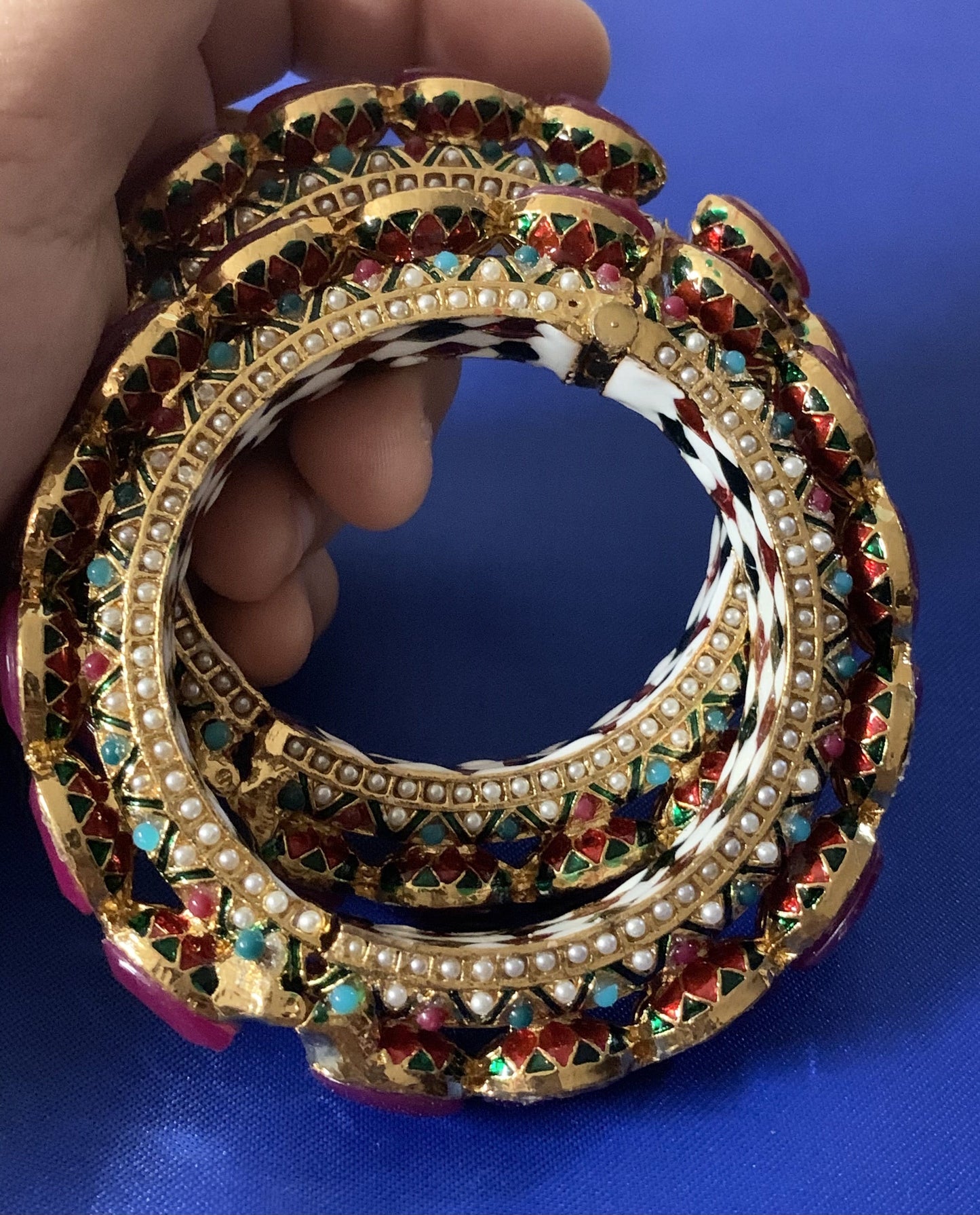 B2 Madhuri Navratan Bangles ( READY TO SHIP )