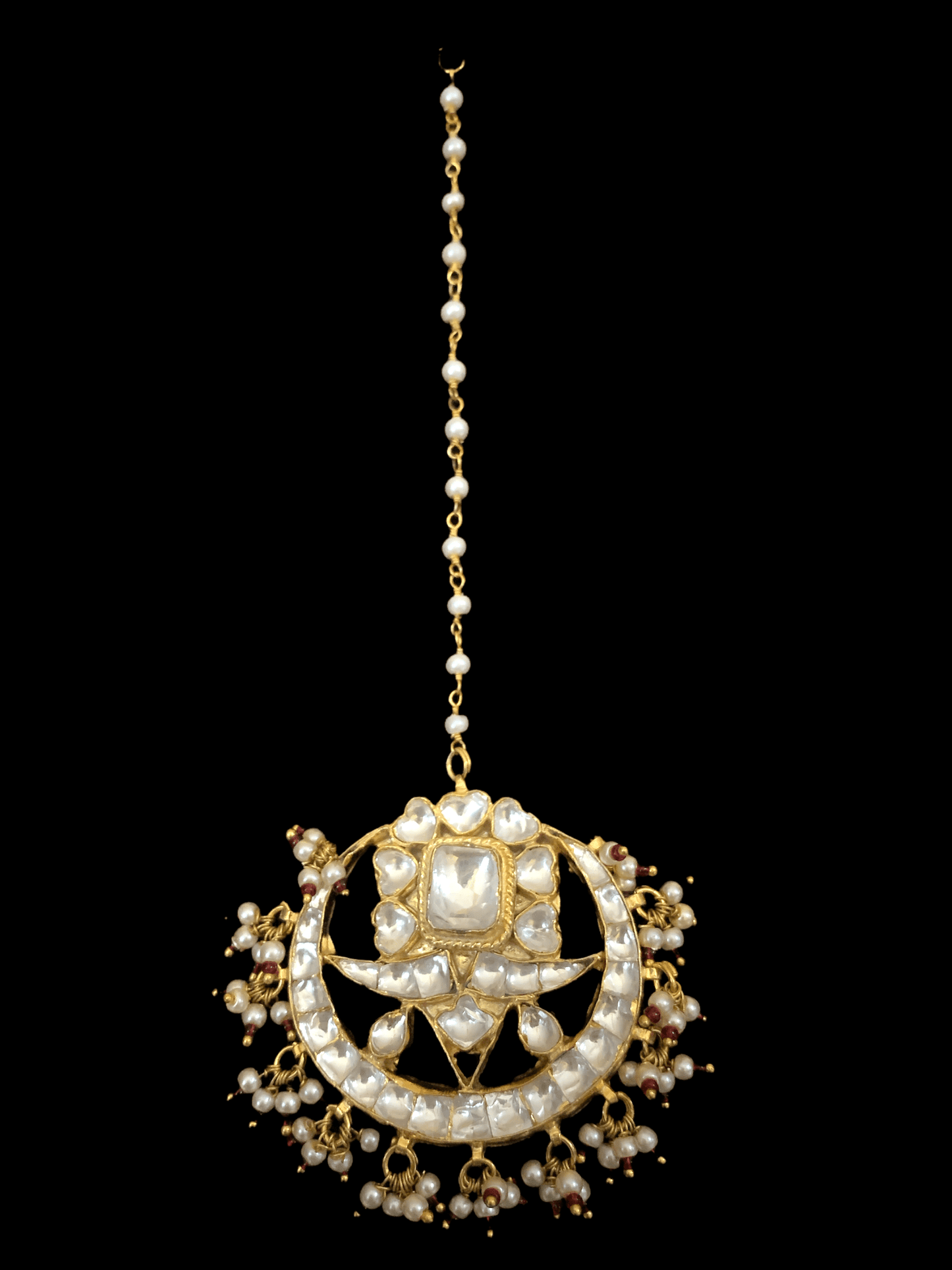 BR4 Khushboo kundan bridal set - ruby ( SHIPS IN 1 WEEK )