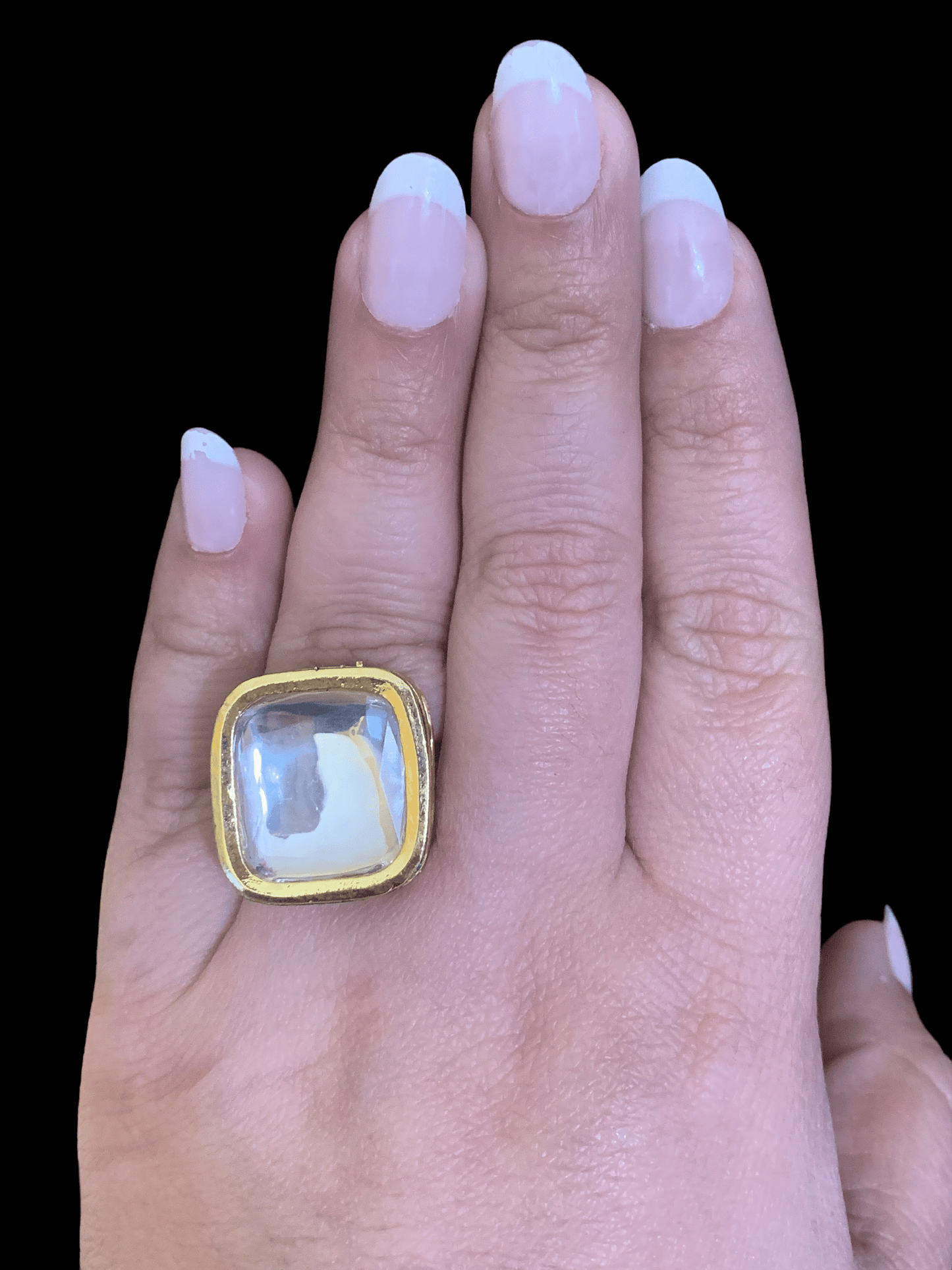 DJR10 Kundan statement ring ( READY TO SHIP)