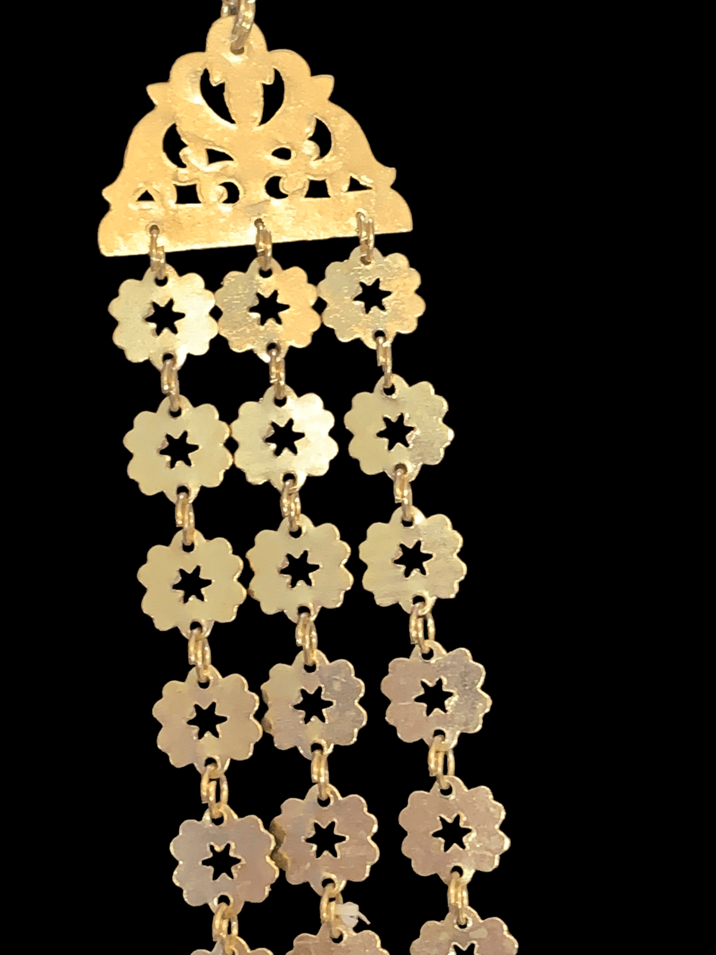 Chandan haar necklace  in silver with gold plating ( READY TO SHIP )