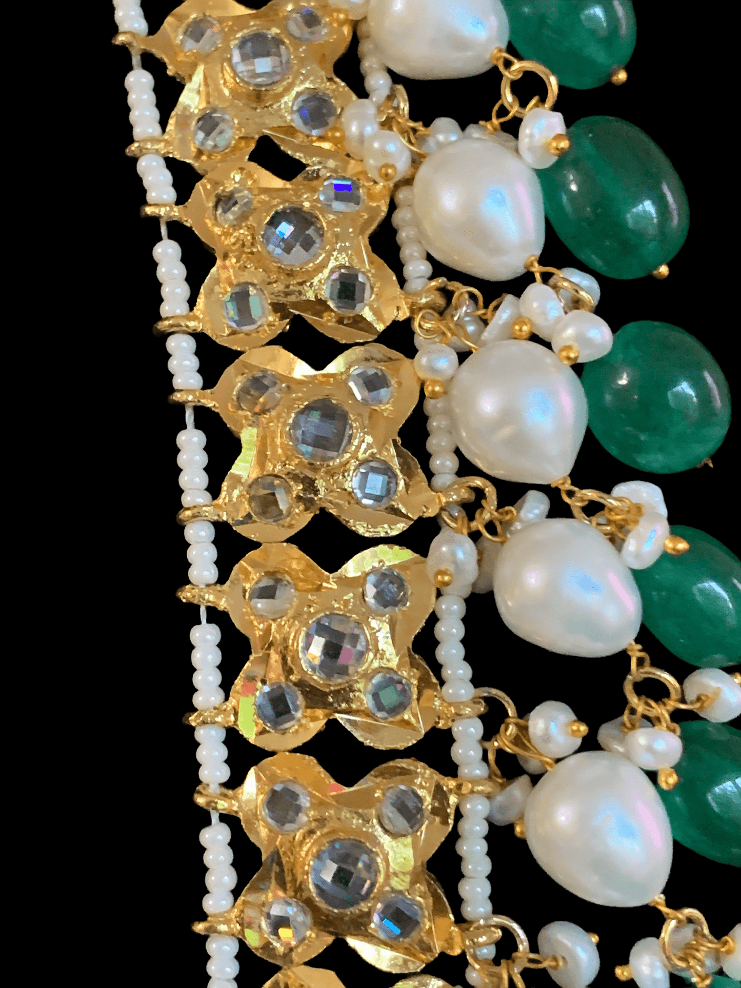 LN74 Mahira long Rani haar with fresh water pearls (SHIPS IN 4 WEEKS )