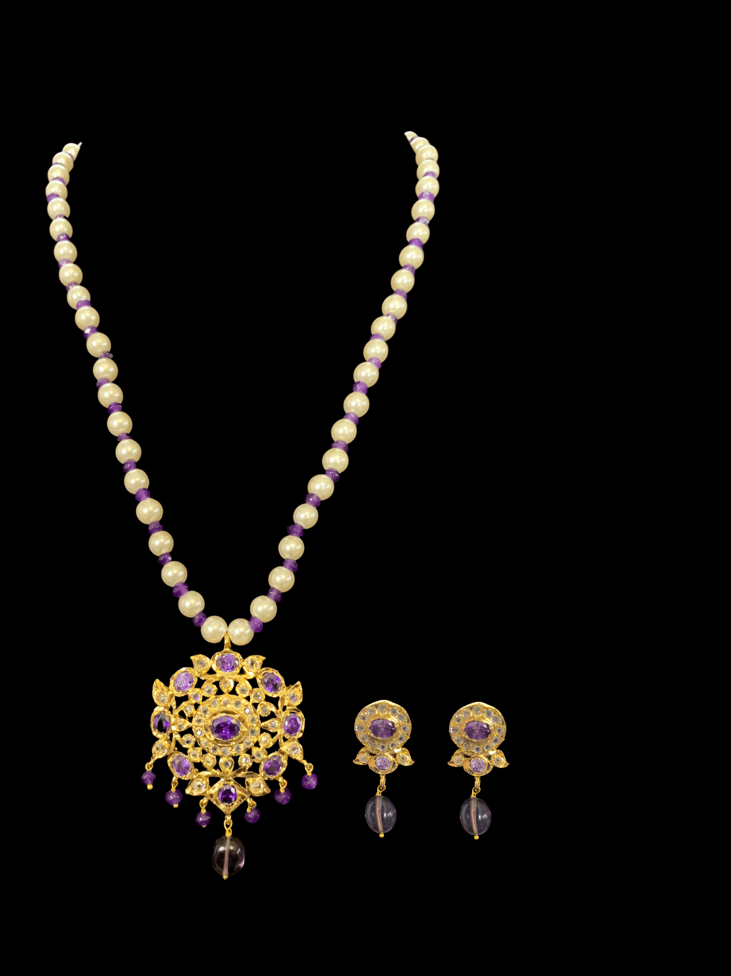 PS432 Ammara pendant  set in amethyst  ( READY TO SHIP )