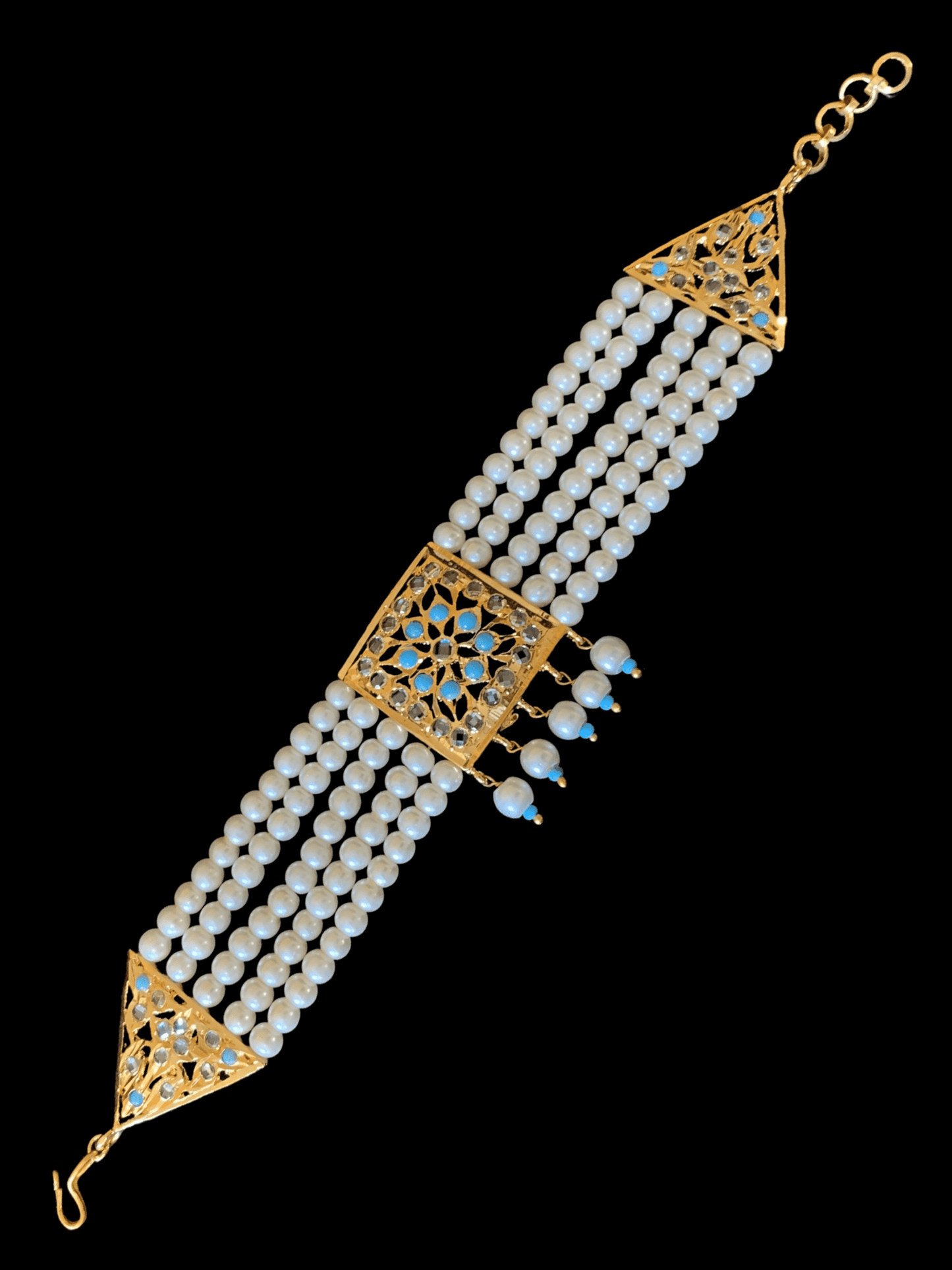B73 Ariha  pearl bracelet - feroza     ( READY TO SHIP )