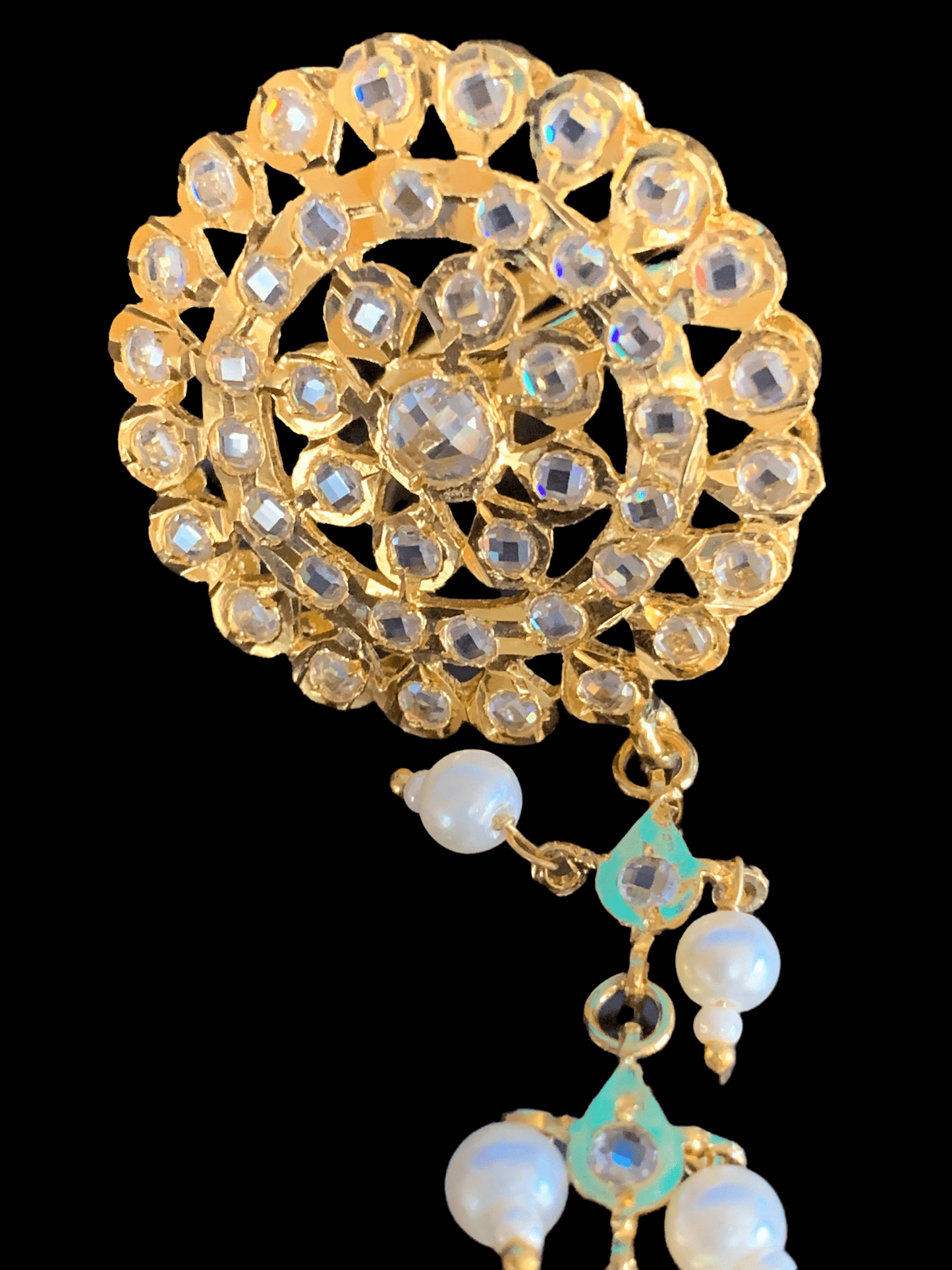 HP12 Trikha haath Phool (pearls  )  -ONE PAIR( READY TO SHIP  )
