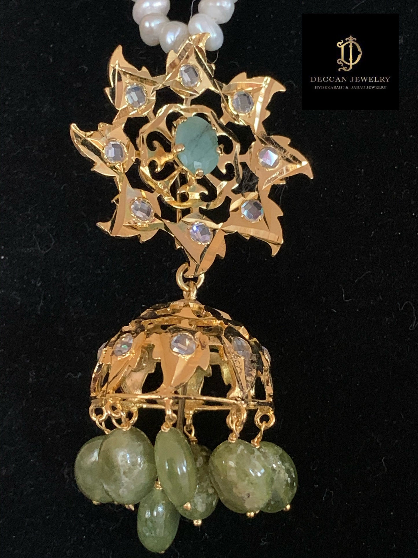 Insia jadavi lacha in natural beads (SHIPS IN 4 WEEKS)