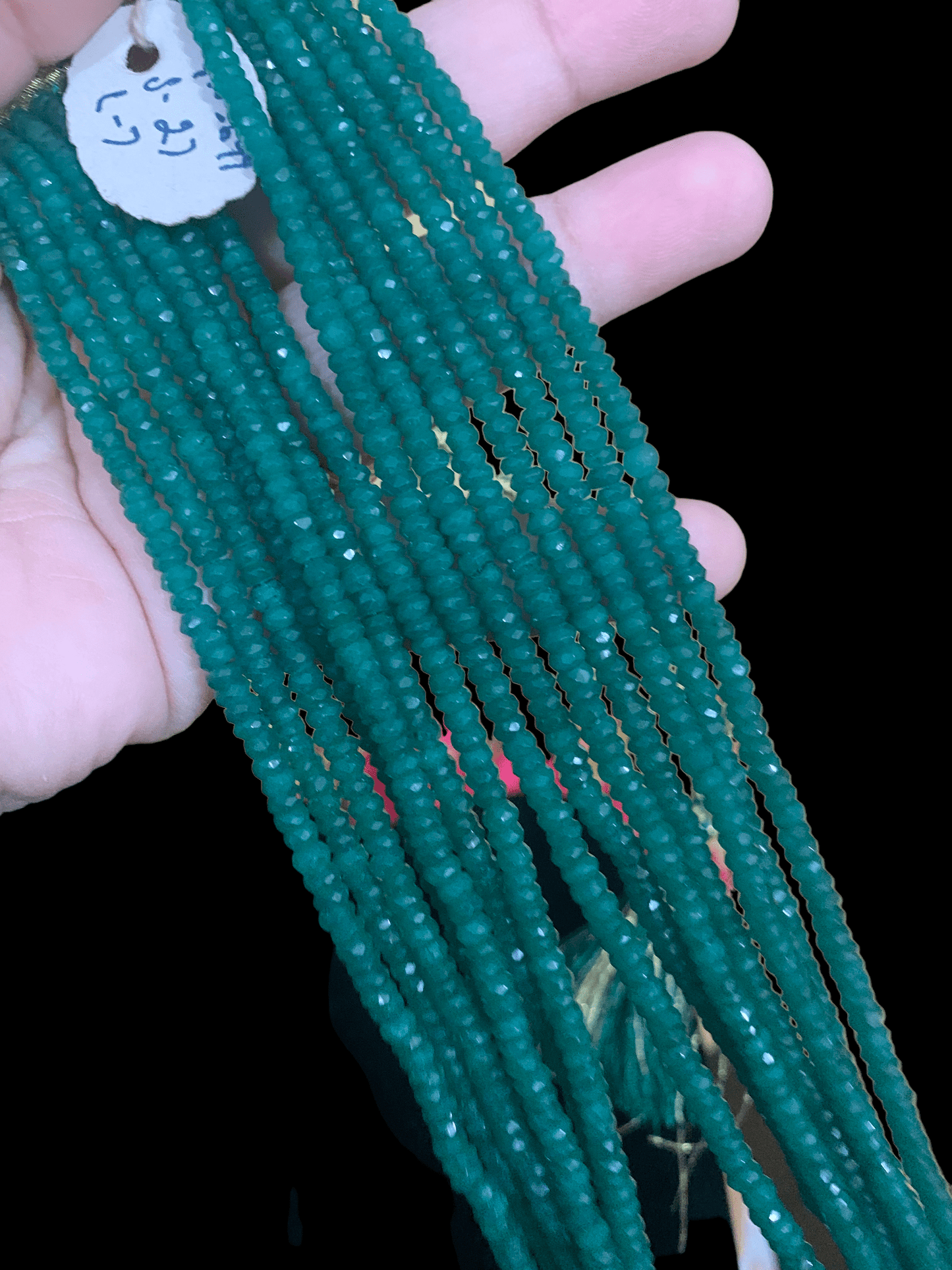 NS288 Emerald beads necklace (SHIPS IN 1 WEEK  )
