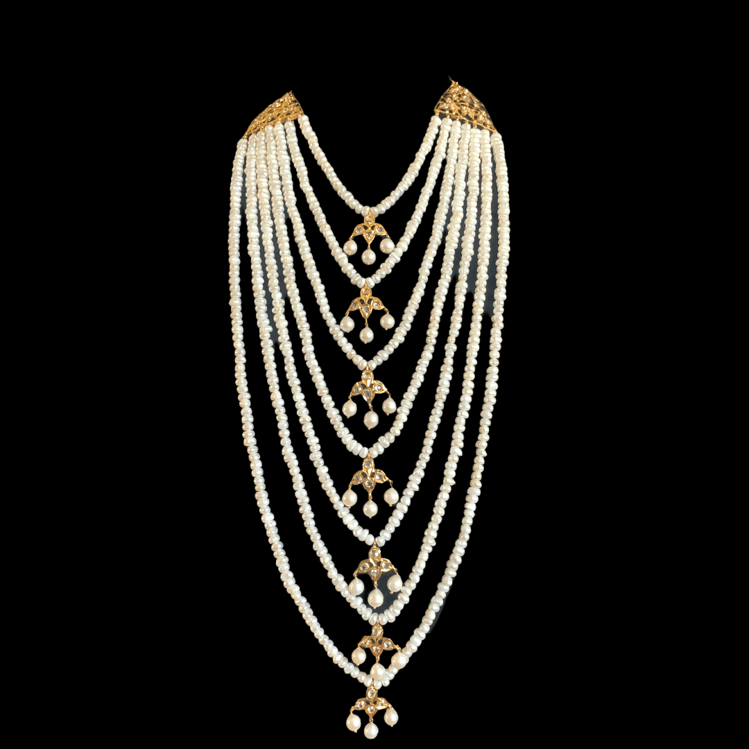 SAT64 Hyderabadi satlada in fresh water pearls ( READY TO SHIP )