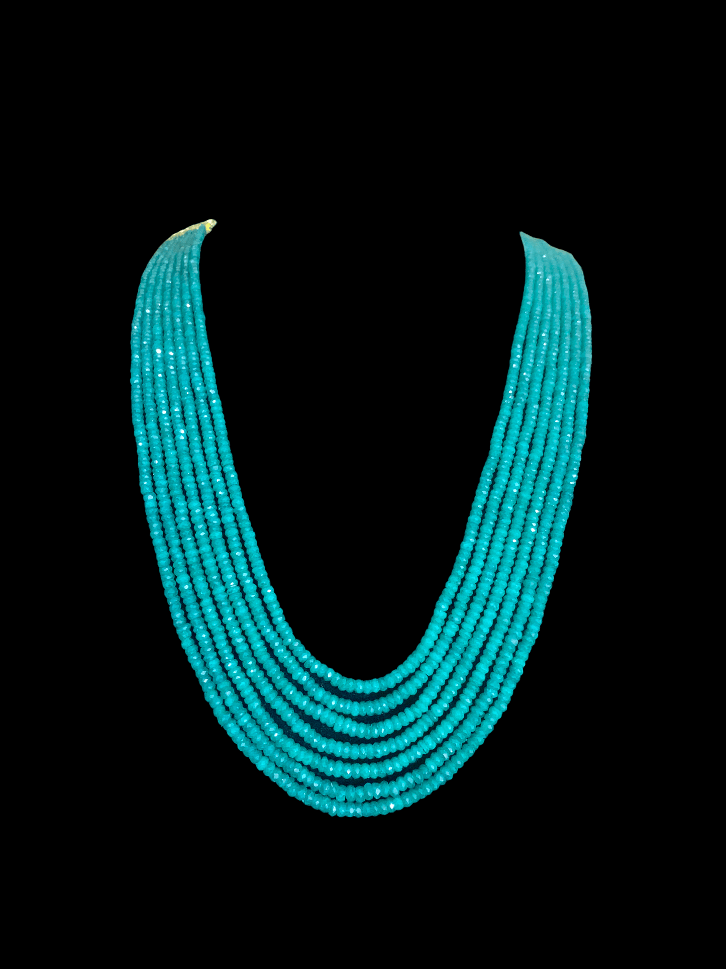 NS288 Emerald beads necklace (SHIPS IN 1 WEEK  )