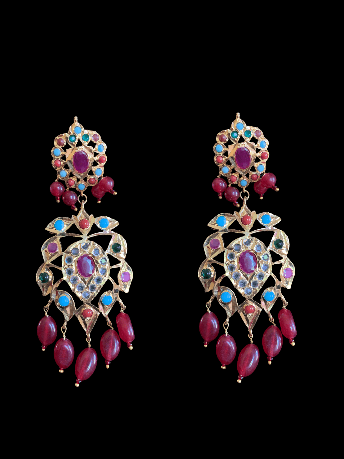 C7 Sahaj choker in Navratan ( READY TO SHIP )
