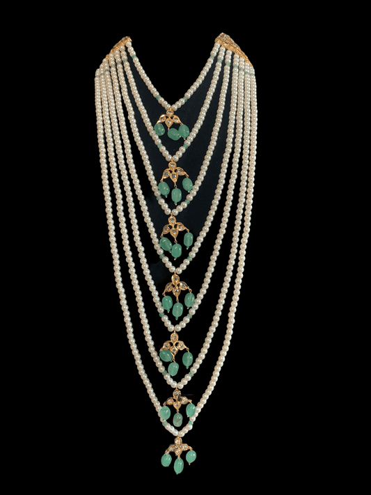 SAT54 Insia satlada in light green beads ( SHIPS IN 3 WEEKS  )