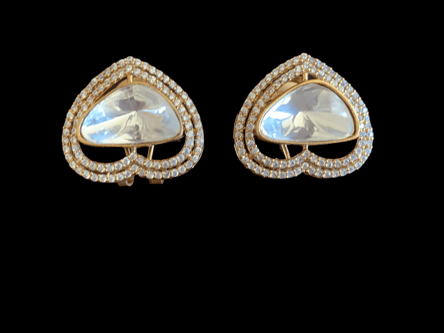 ET525 Lekha  polki earrings ( READY TO SHIP )