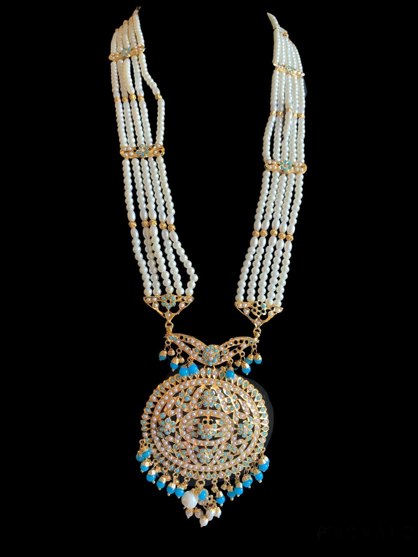 DLN44 Simran rani haar in turquoise   ( READY TO SHIP)