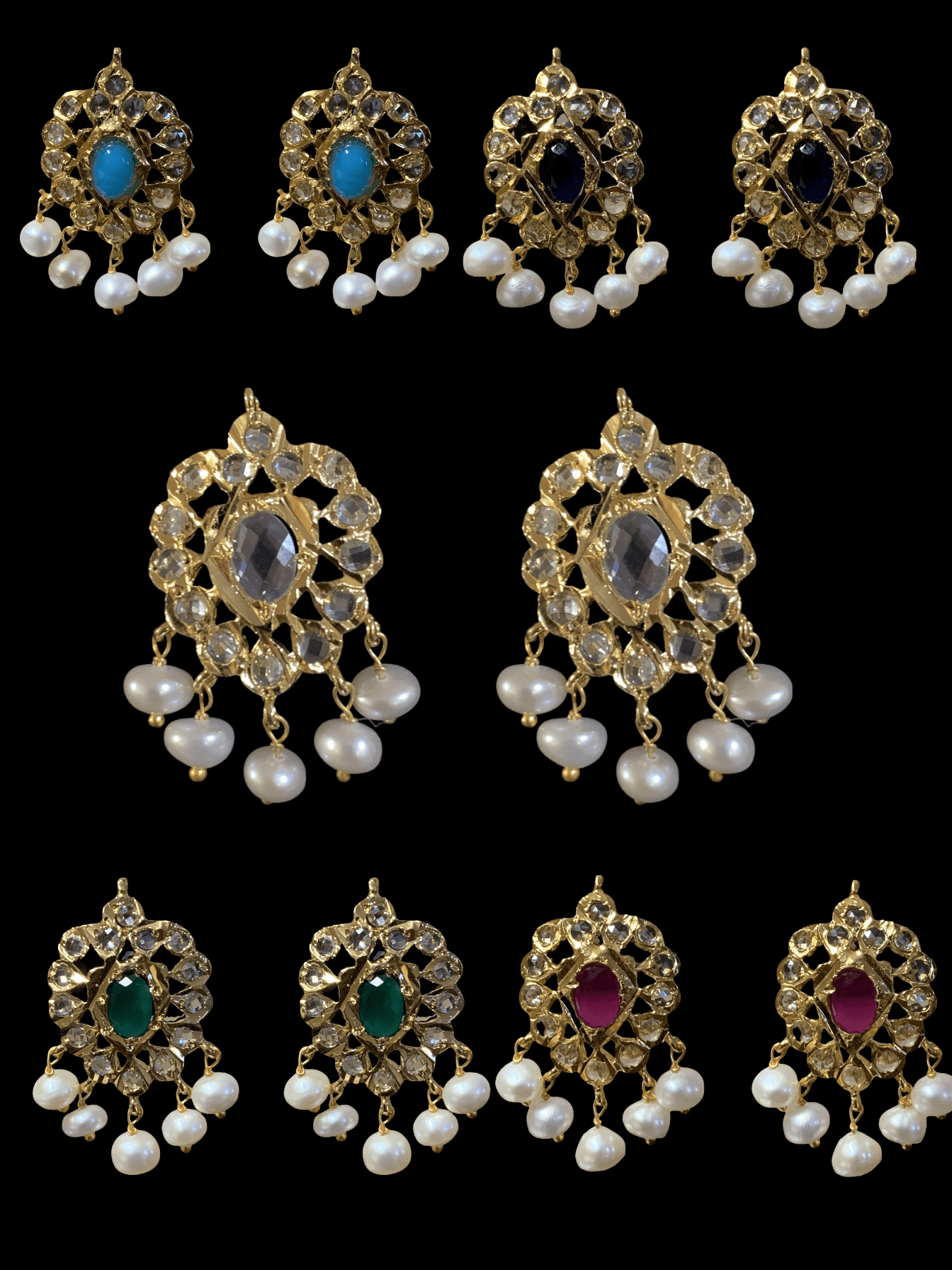 ET510 Faryal Pearl earrings  (READY TO SHIP )