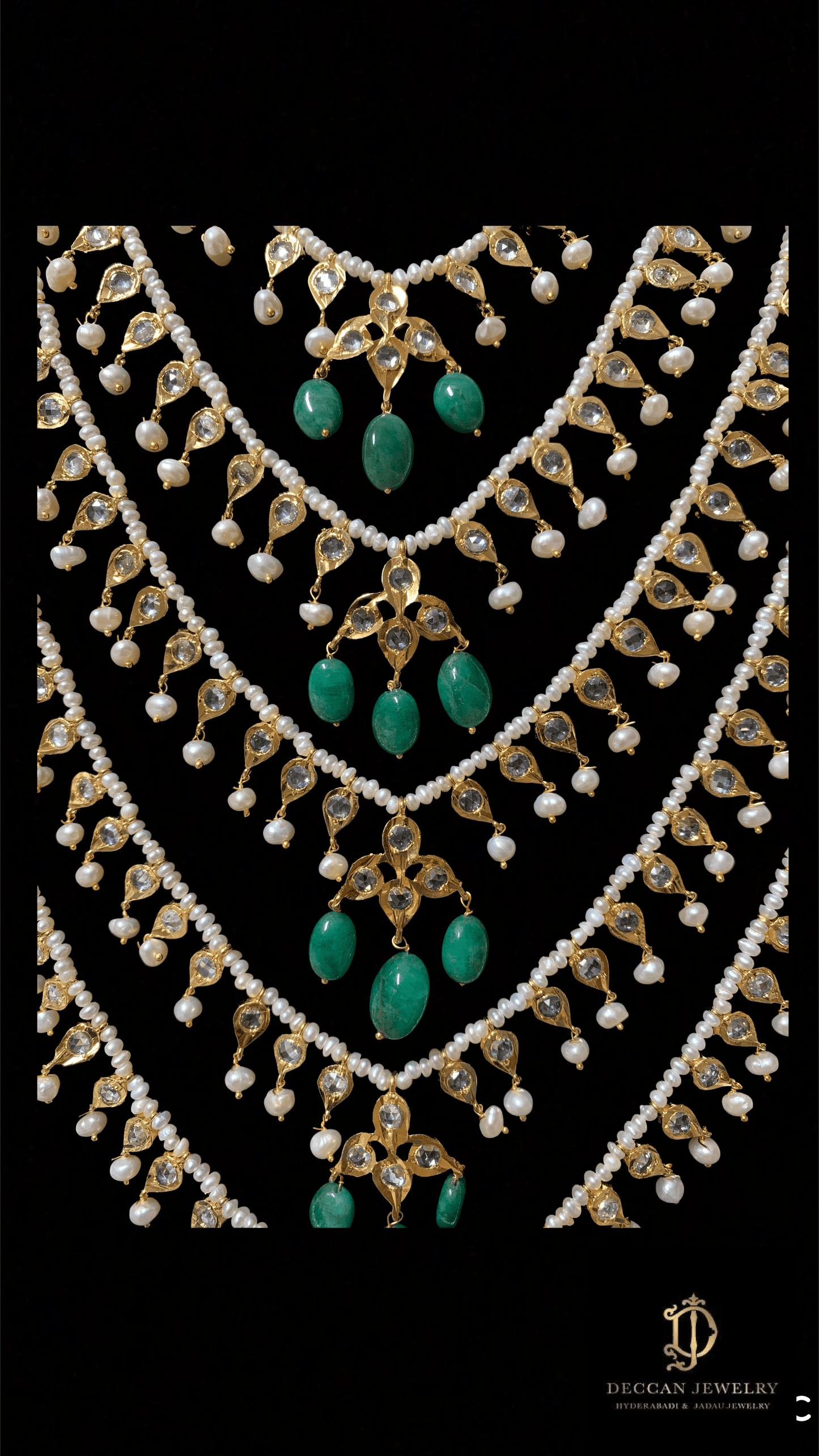 SAT15 Insia Bridal satlada in fresh water pearls (SHIPS IN 4 WEEKS)