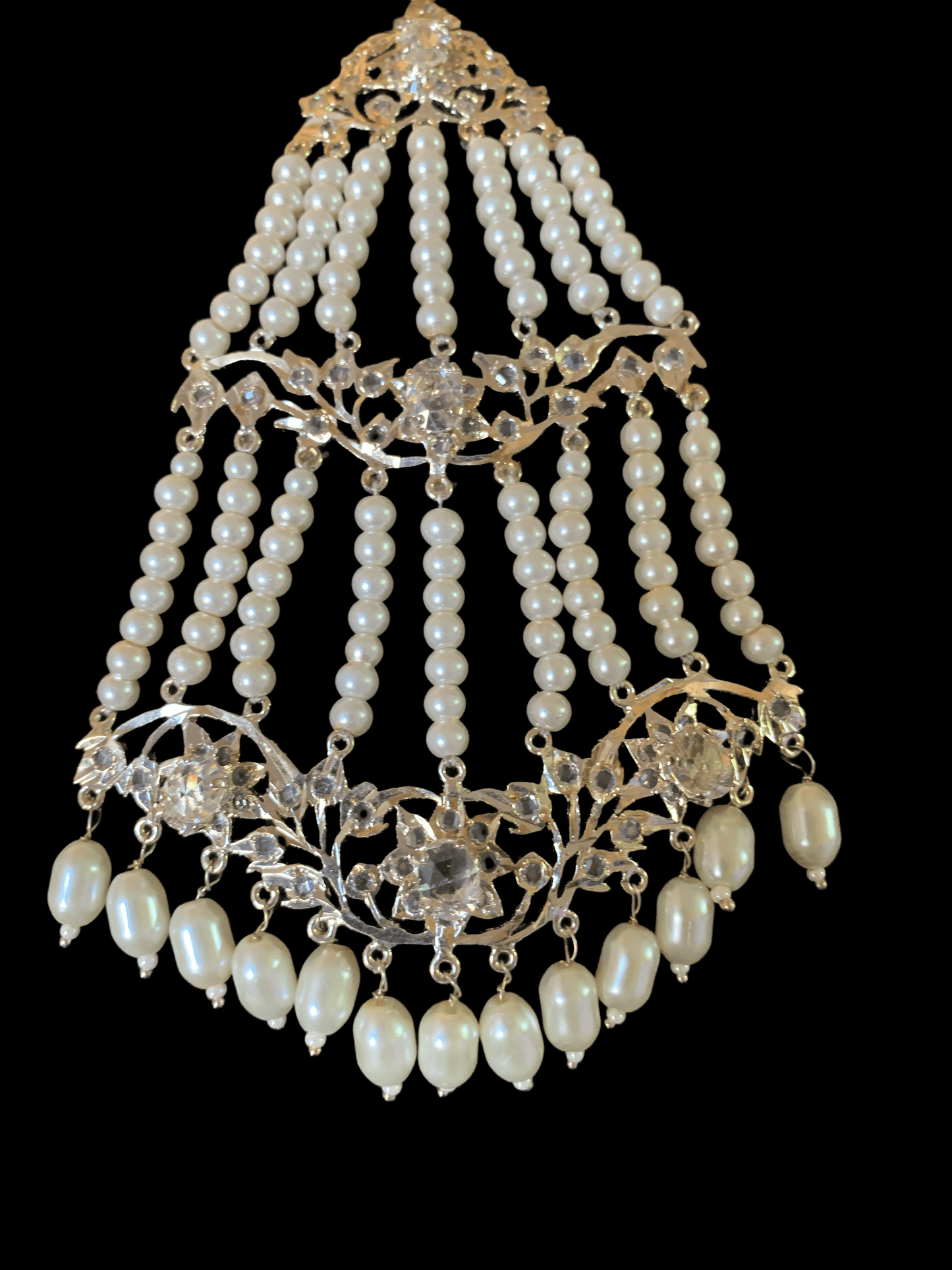 DJHR6 Leah jhoomar in silver plating ( READY TO SHIP  )