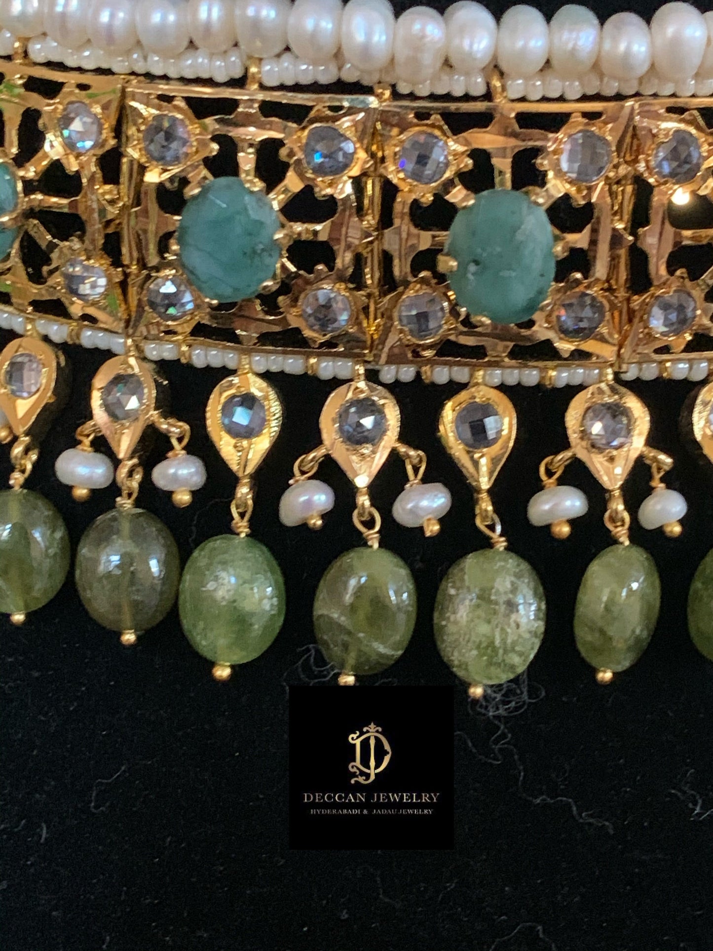 Insia jadavi lacha in natural beads (SHIPS IN 4 WEEKS)