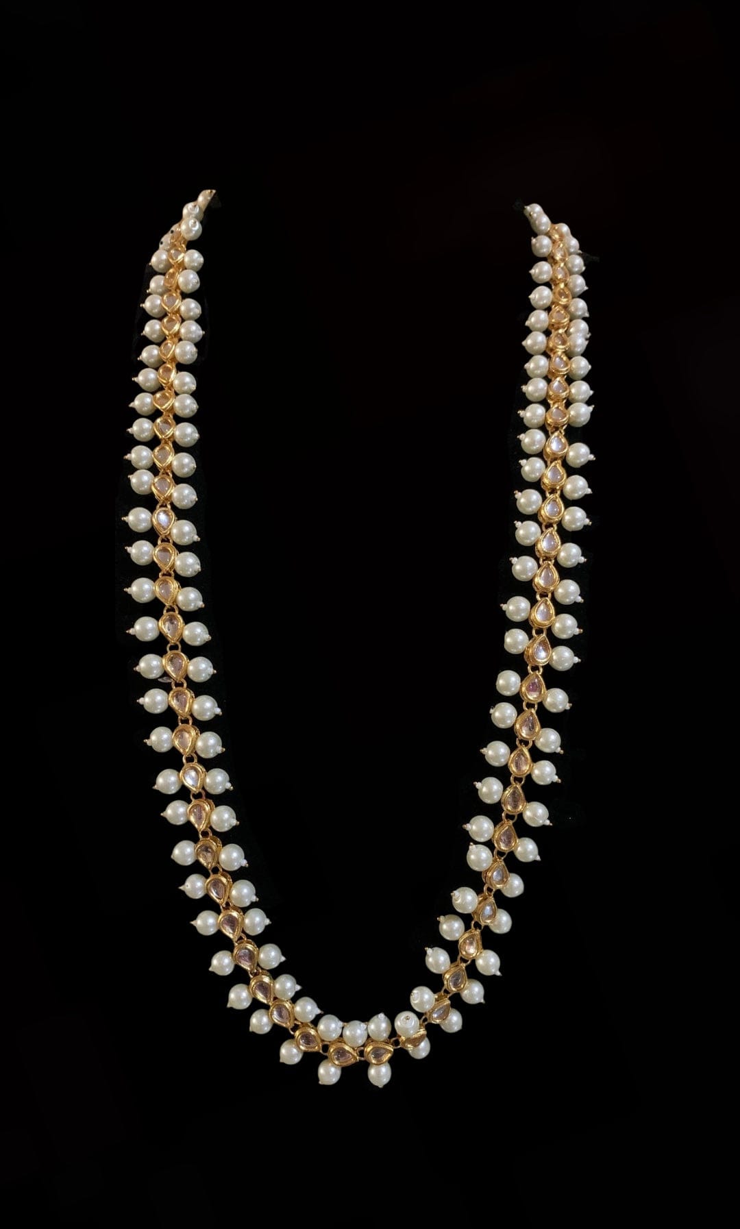 NS161 Saru kundan necklace long ( READY TO SHIP )