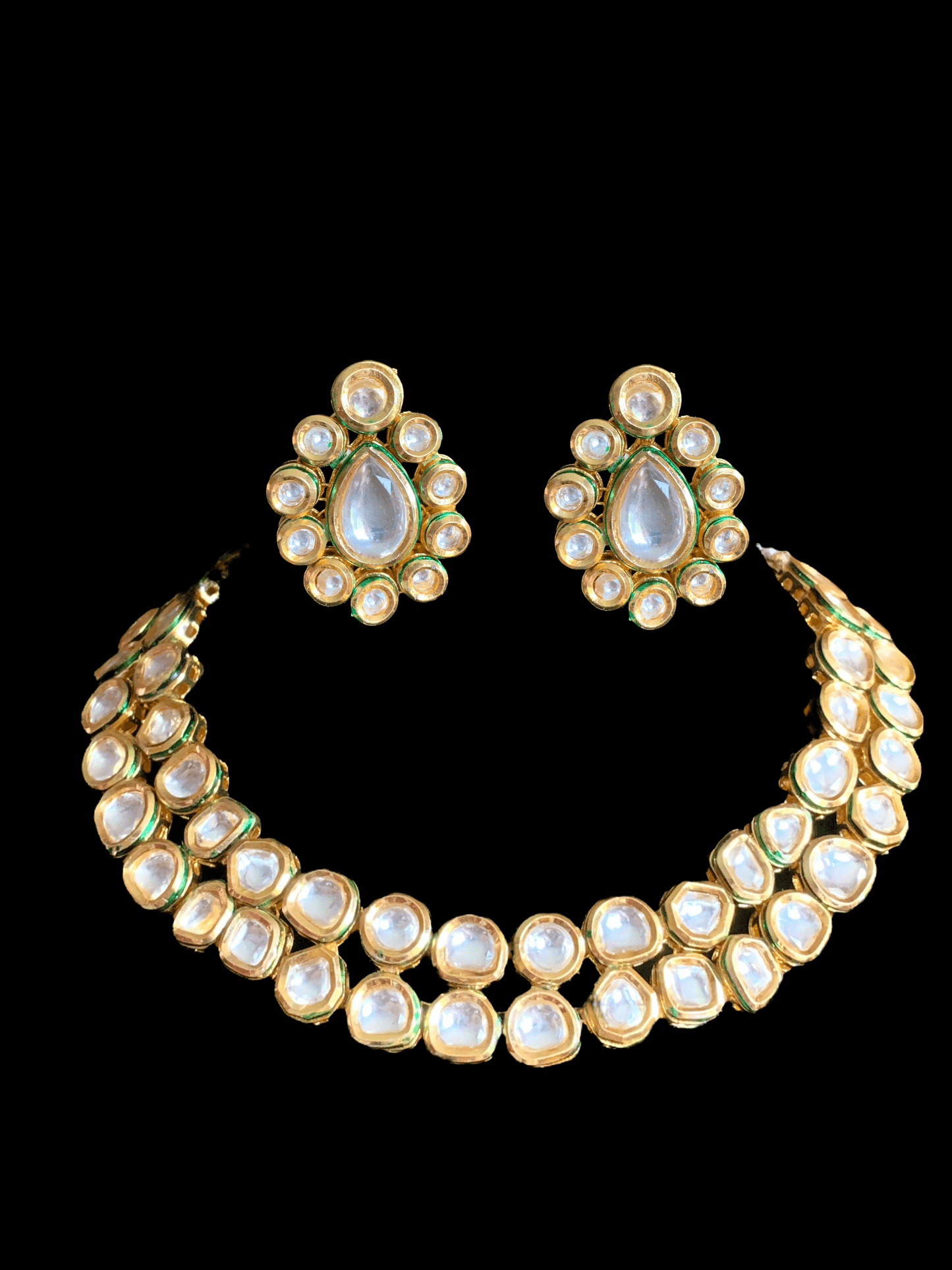 NS80 Mohini bridal necklace in high quality kundan ( READY TO SHIP )