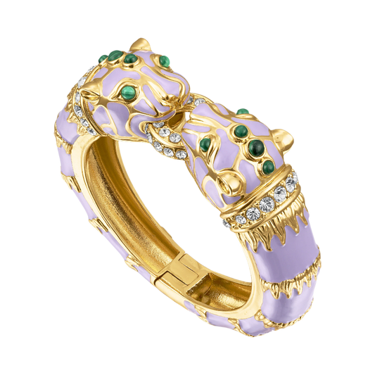 Lavender Double Panther Bracelet