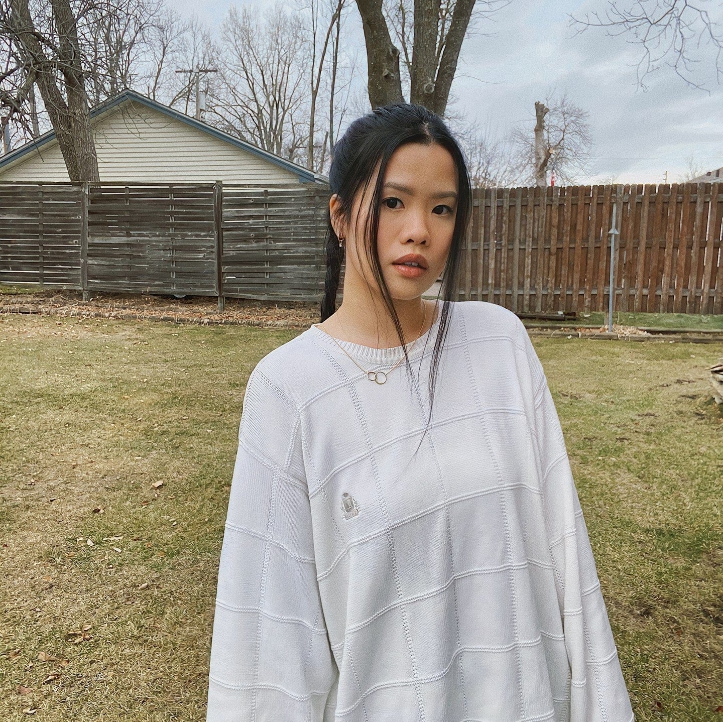 Interlocking Circles Gold Necklace