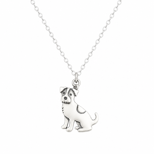 Jack Russell Dog 925 Sterling Silver Necklace