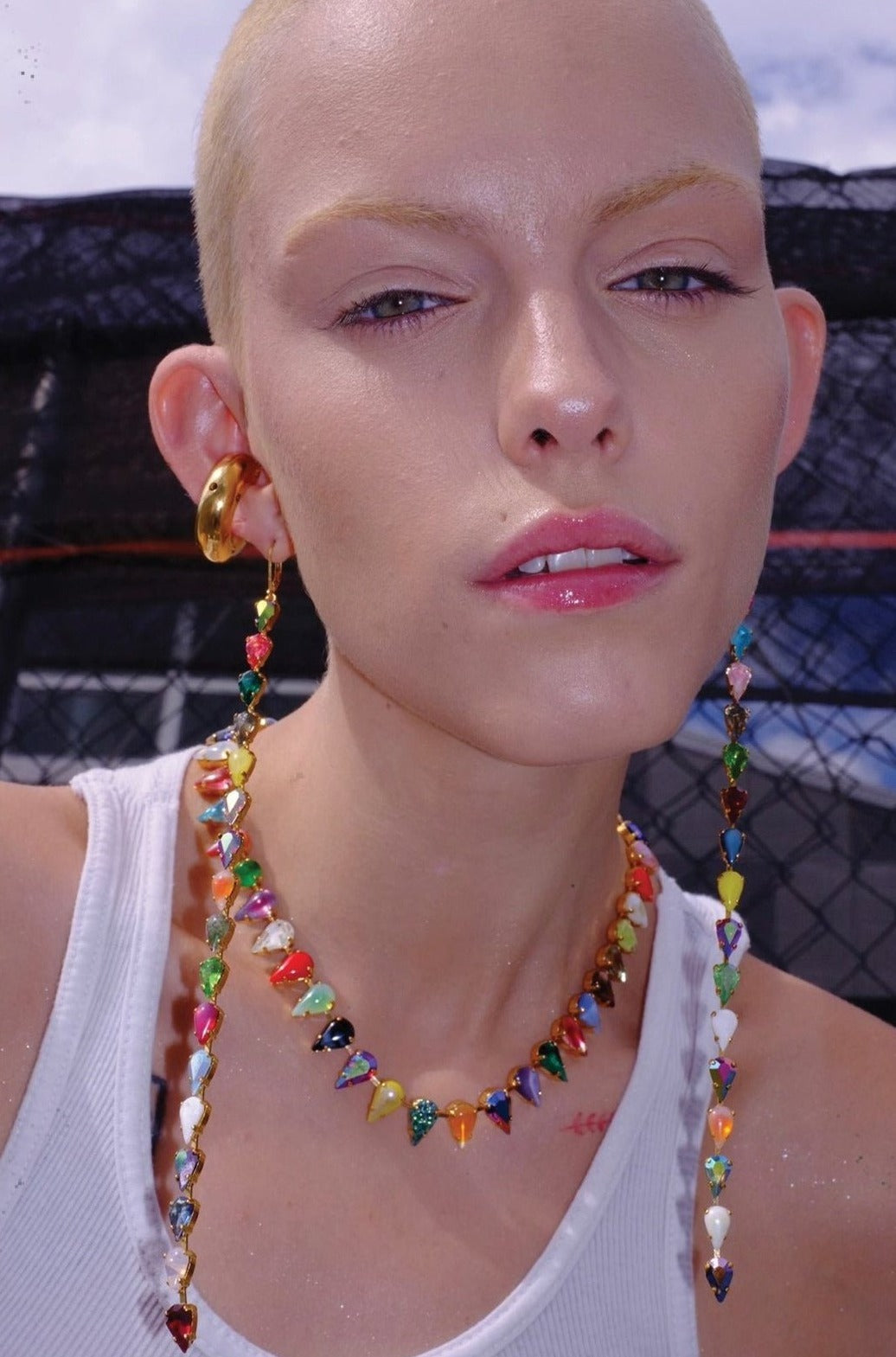 Layering Choker in Aurora Fang (Gold)