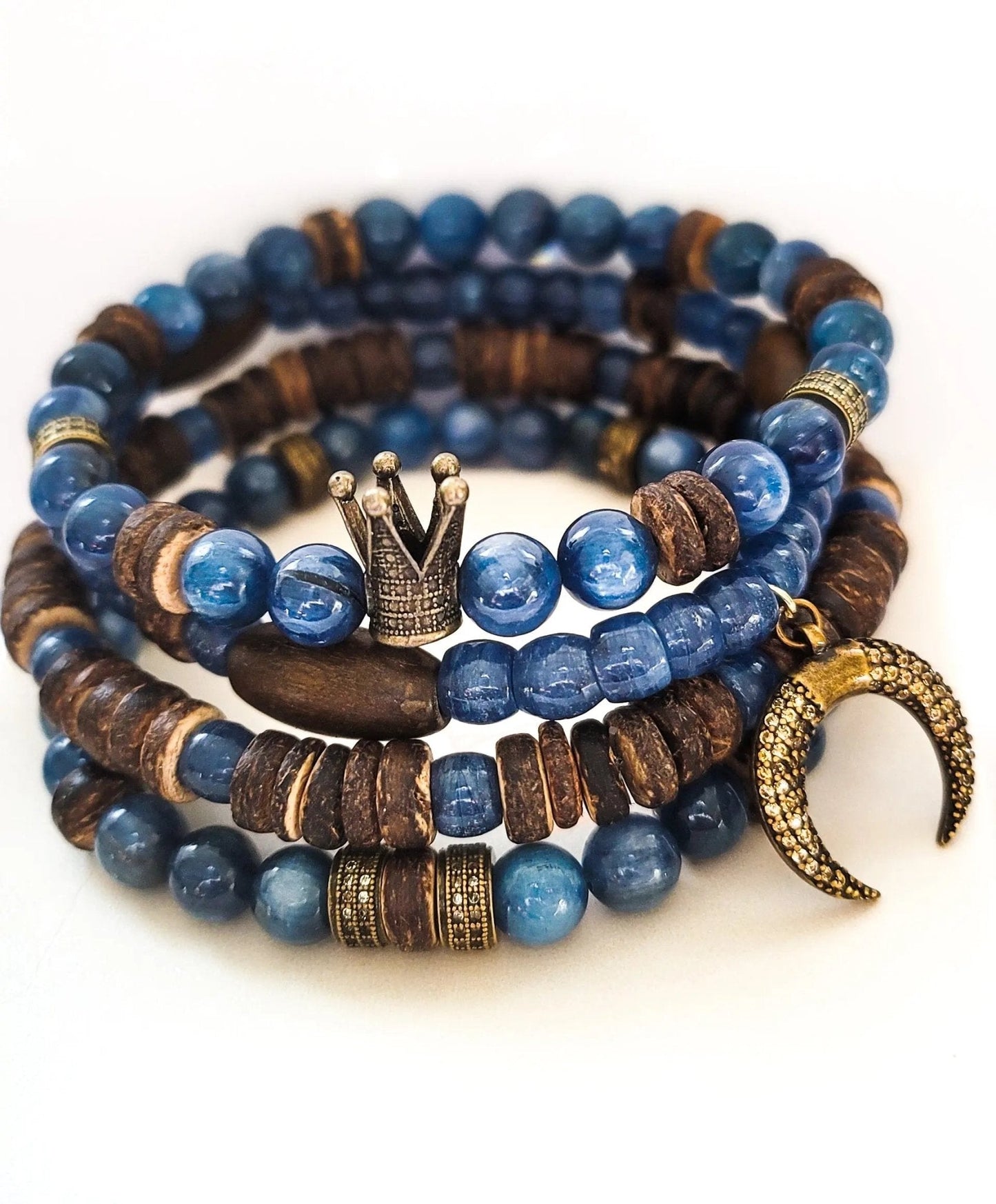 Kyanite Bracelet Stacked set
