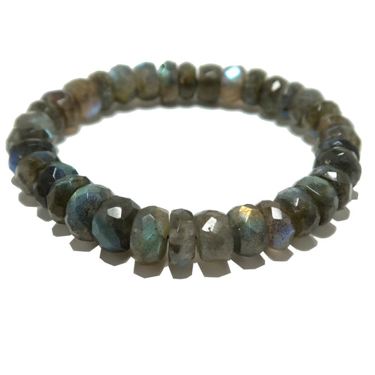 Labradorite Bracelet My Rainbow Faceted Rondelle