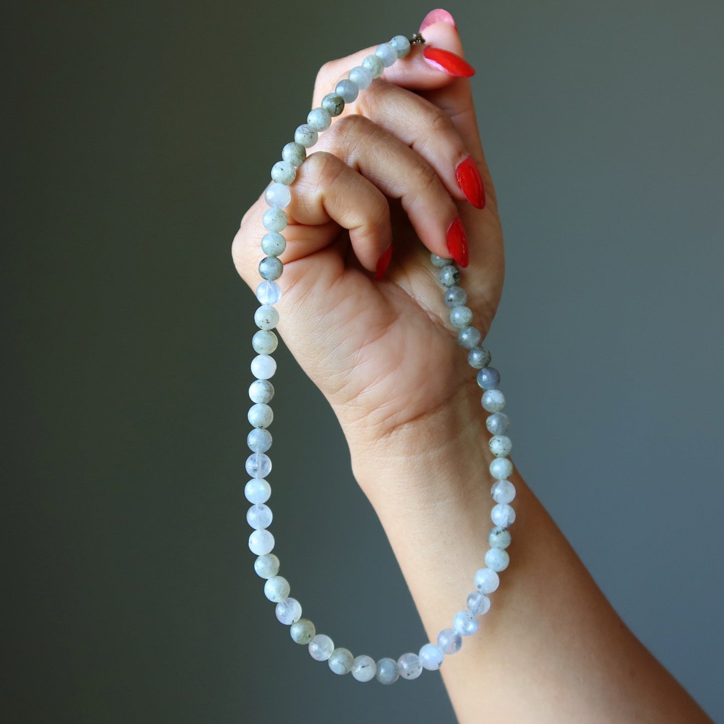 Labradorite Necklace Rainbow God Zeus Lightning