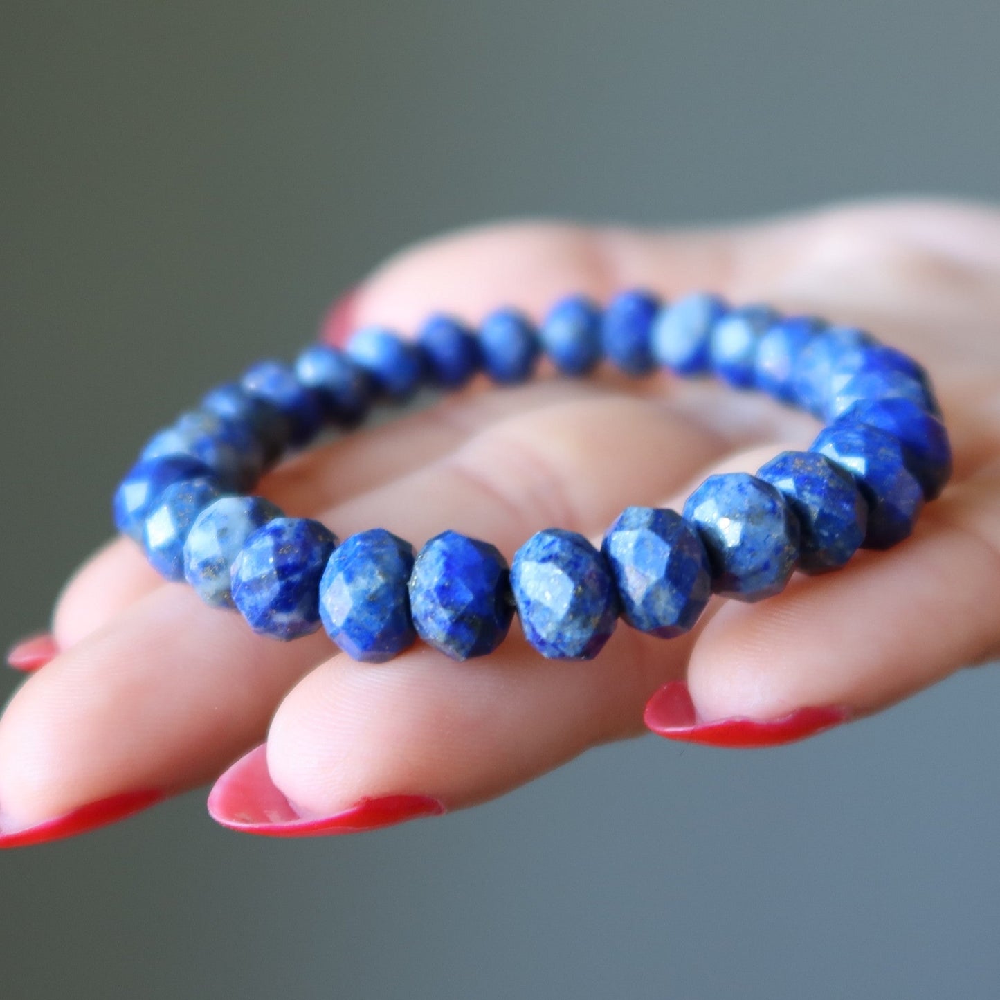 Lapis Bracelet Sparkling Sophistication Stone Faceted