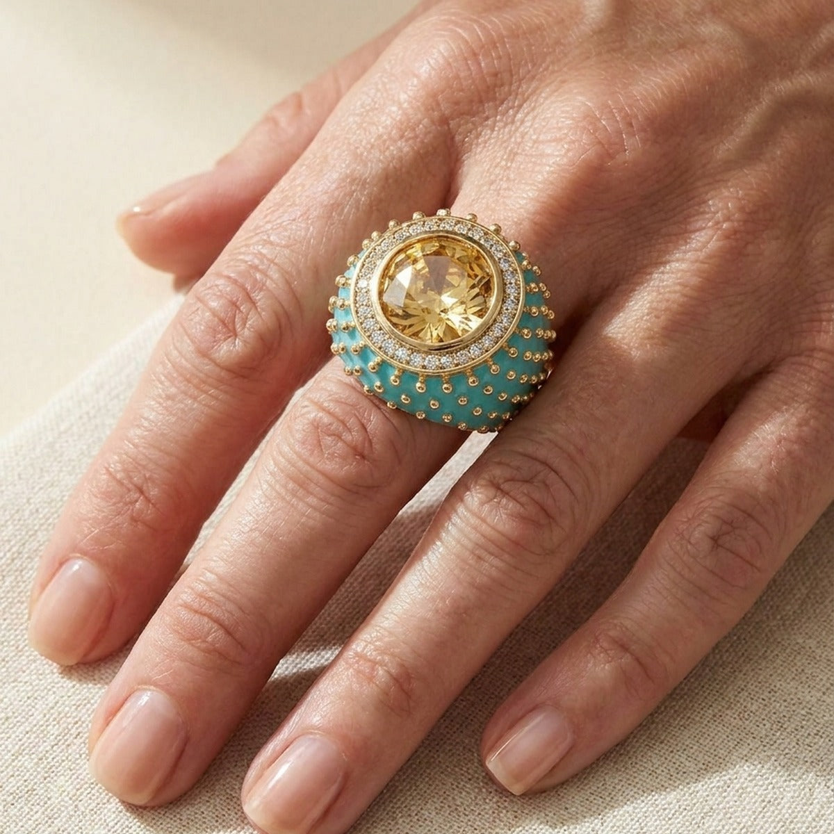 Fresh Fantasy Cocktail Ring